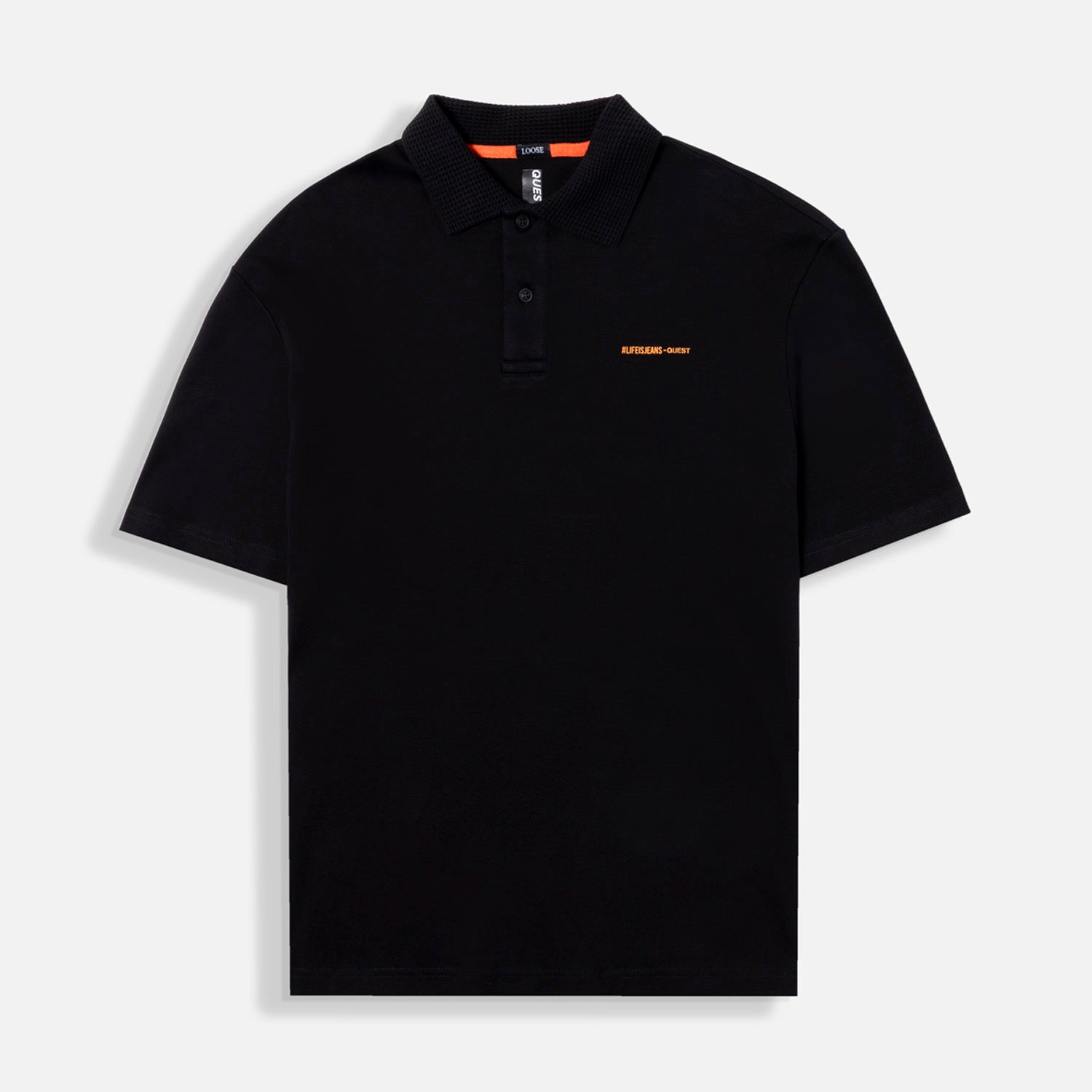 POLO MANGA CORTA COLOR NEGRO
