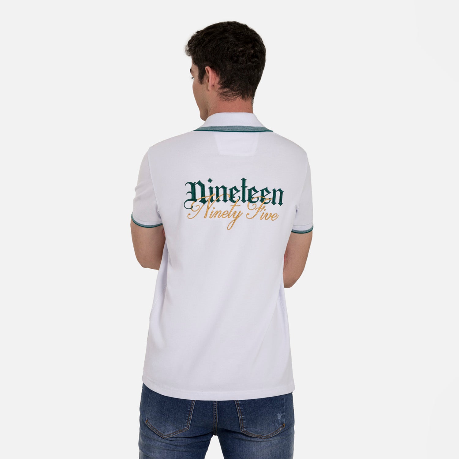 POLO MANGA CORTA COLOR BLANCO OPTICO