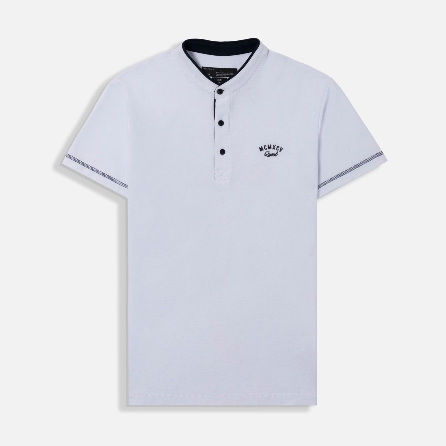 POLO MANGA CORTA COLOR BLANCO OPTICO