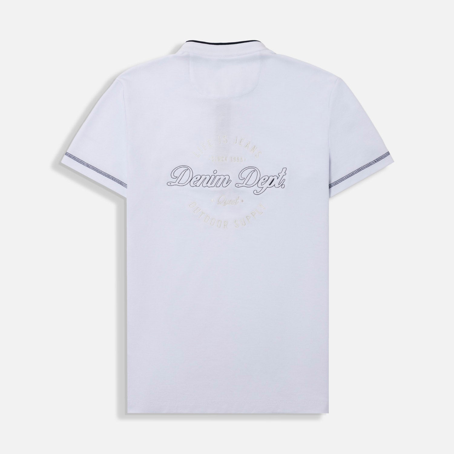 POLO MANGA CORTA COLOR BLANCO OPTICO