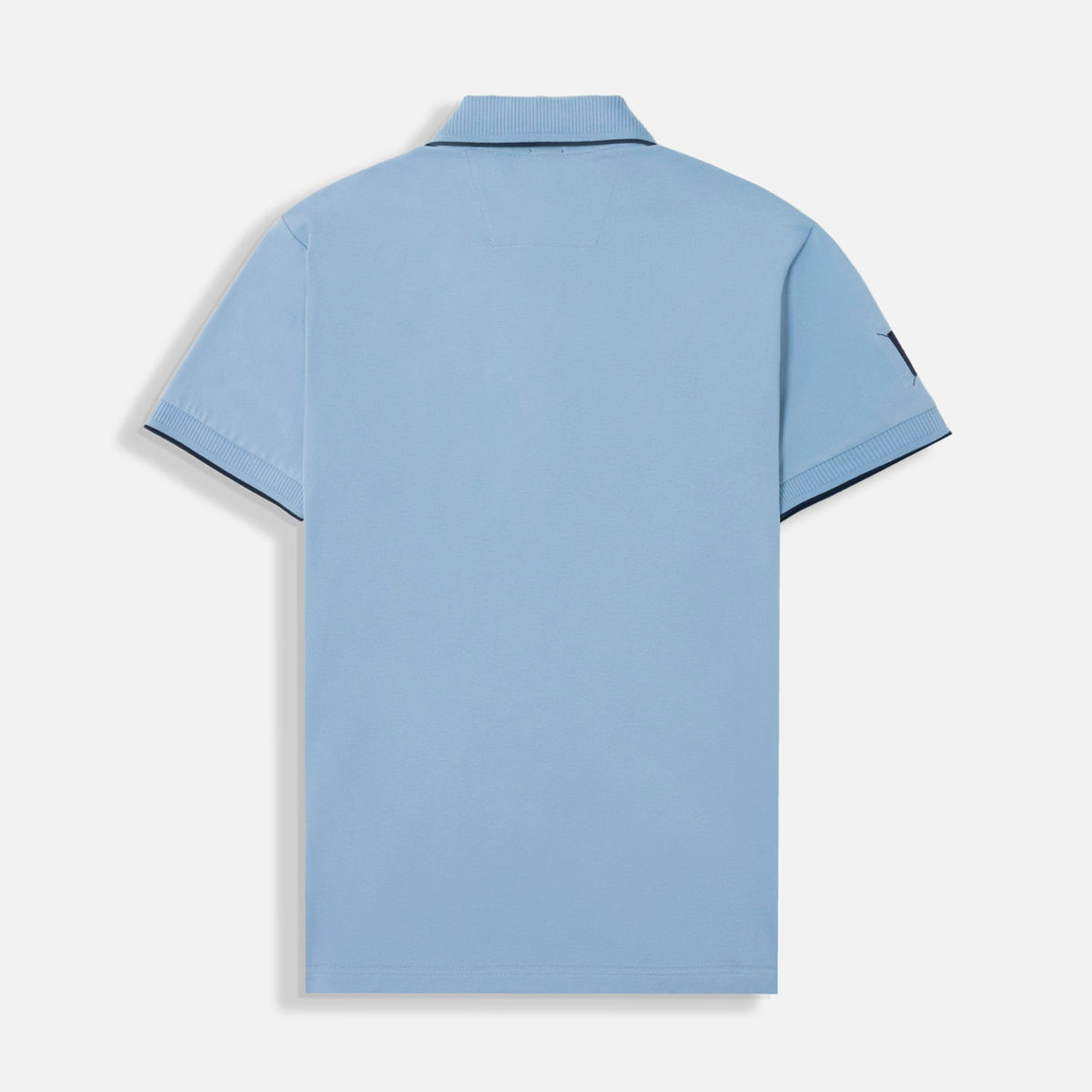 POLO MANGA CORTA COLOR AZUL GLACIAR