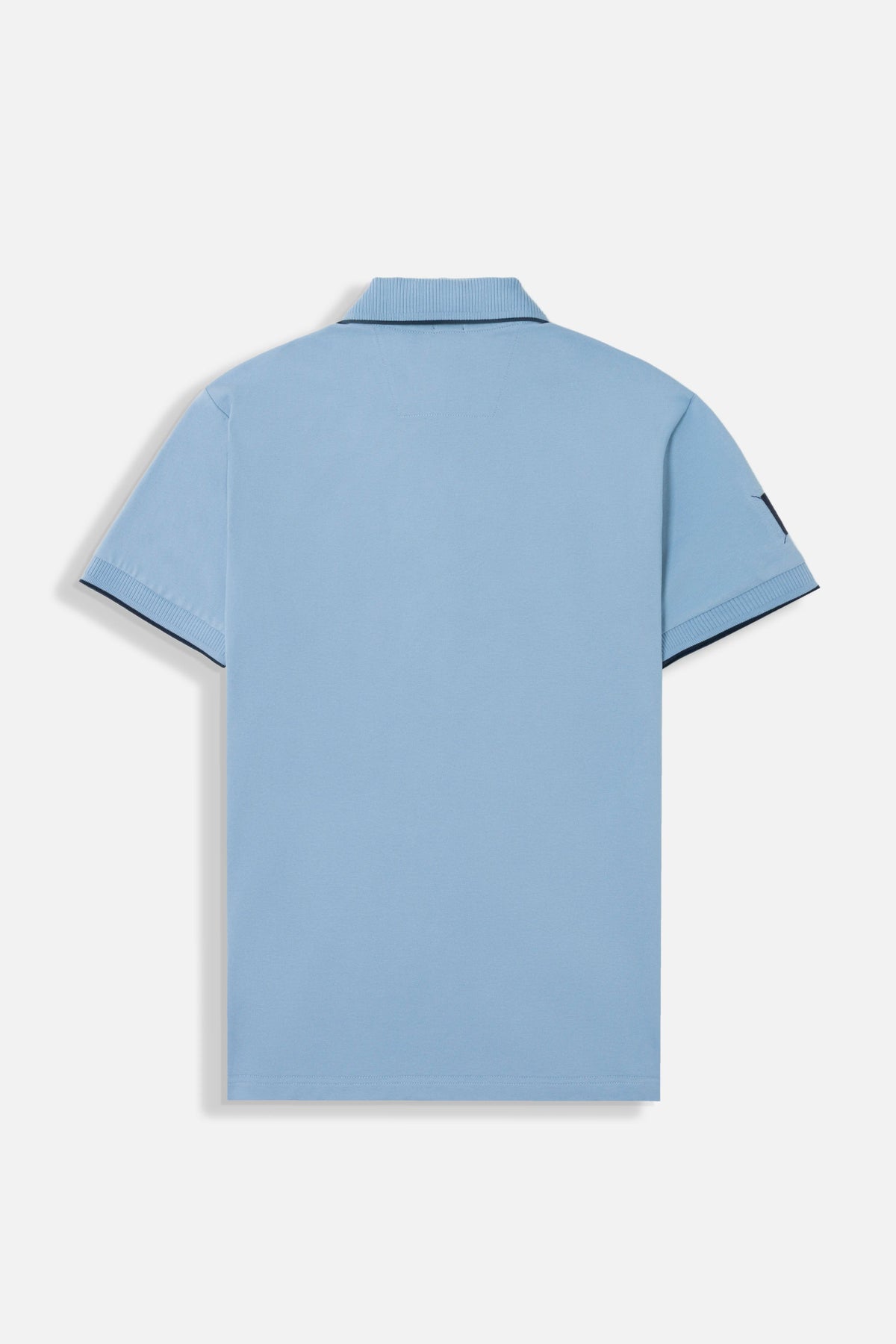 POLO MANGA CORTA COLOR AZUL GLACIAR