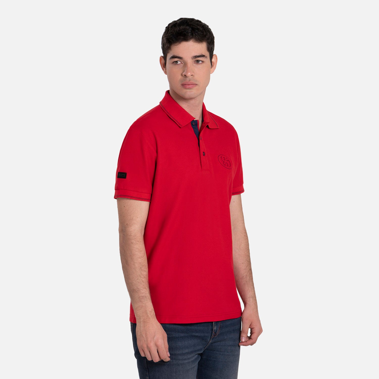 POLO MANGA CORTA COLOR ROJO