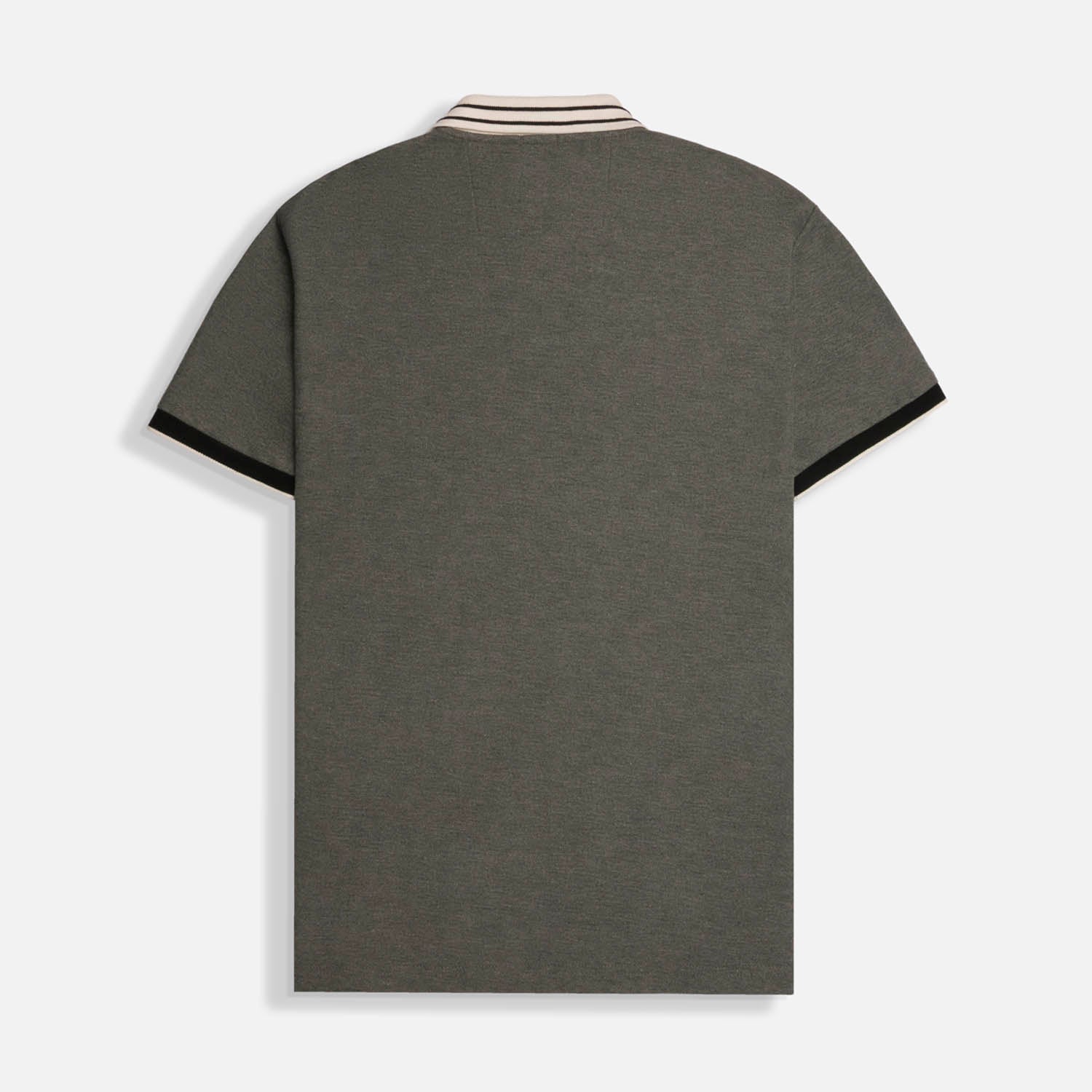 POLO MANGA CORTA COLOR GRIS JASPE OSCURO