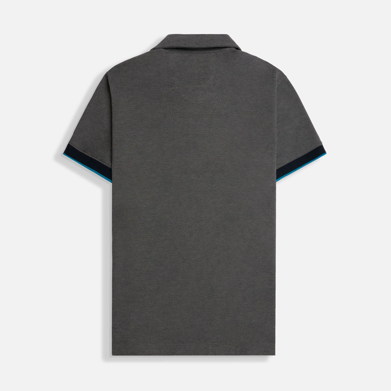 POLO MANGA CORTA COLOR GRIS JASPE OSCURO