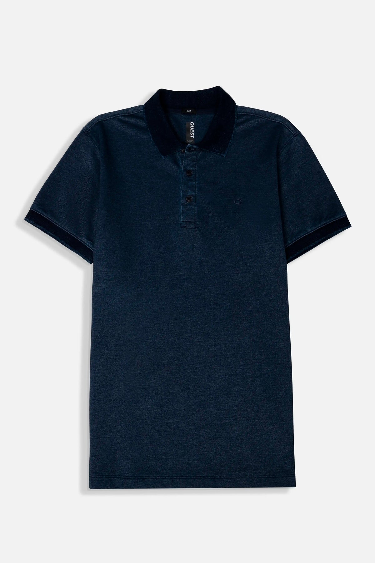 POLO MANGA CORTA COLOR AZUL INDIGO