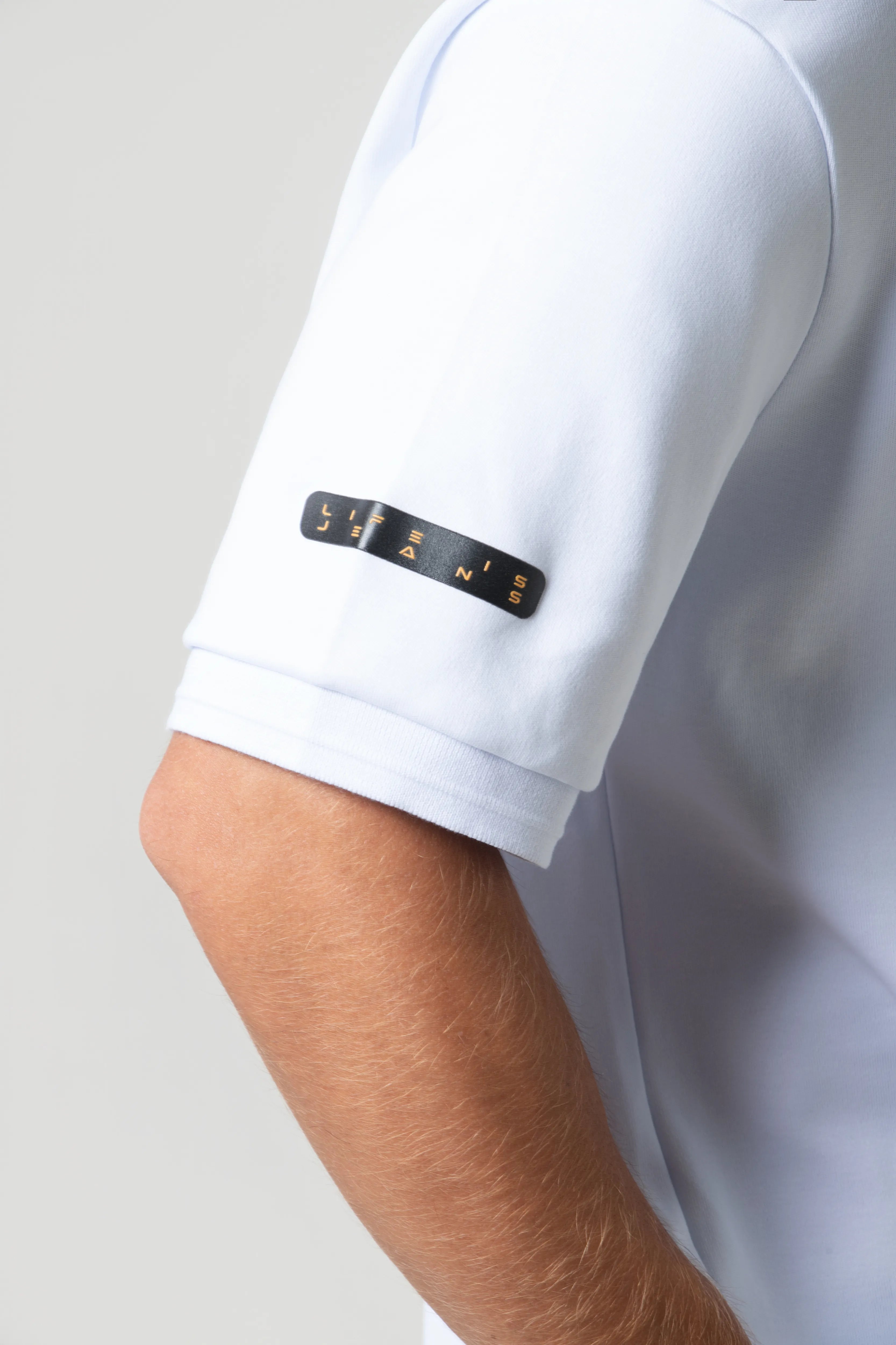 POLO MANGA CORTA COLOR BLANCO OPTICO