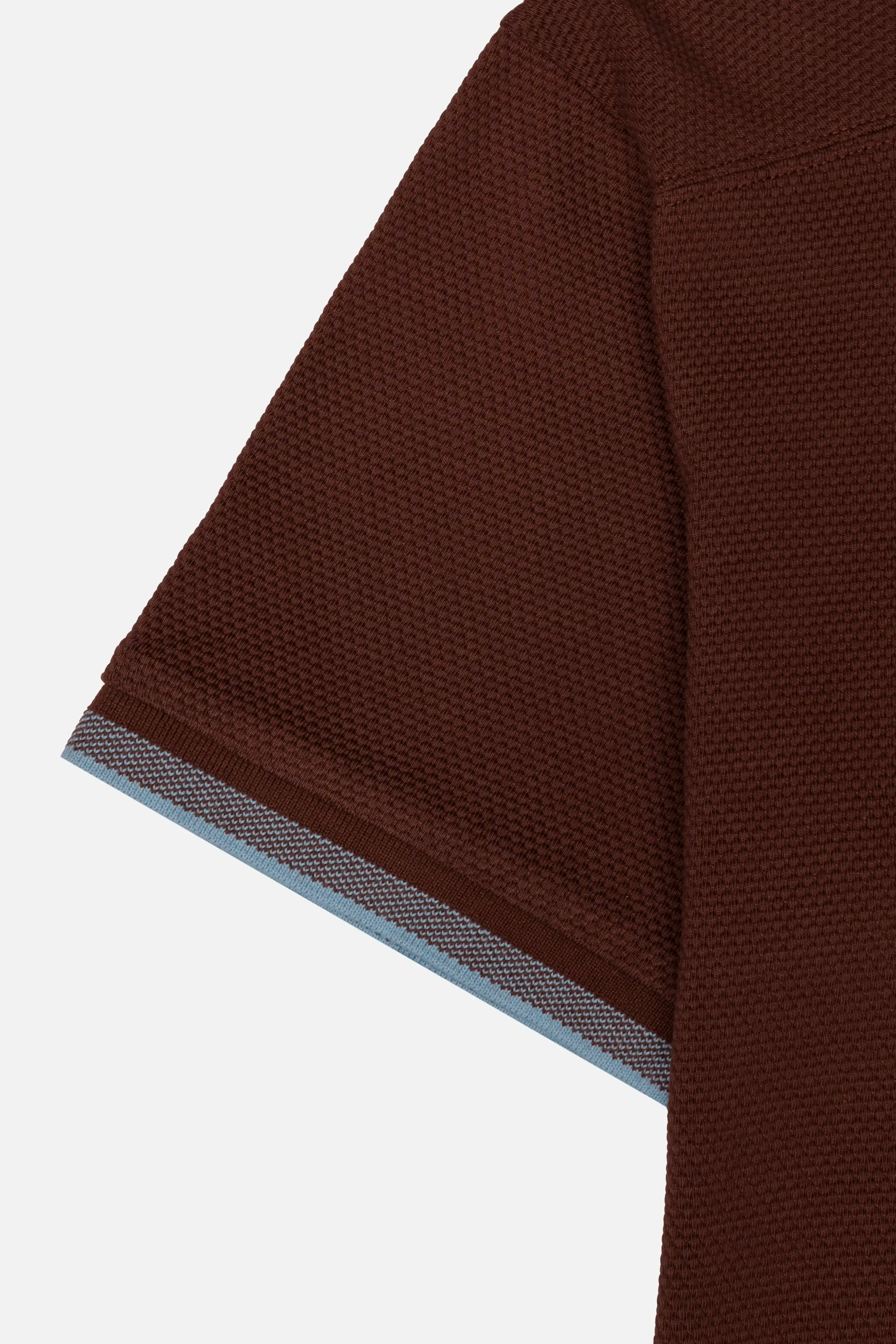 POLO MANGA CORTA COLOR BRUNETTE