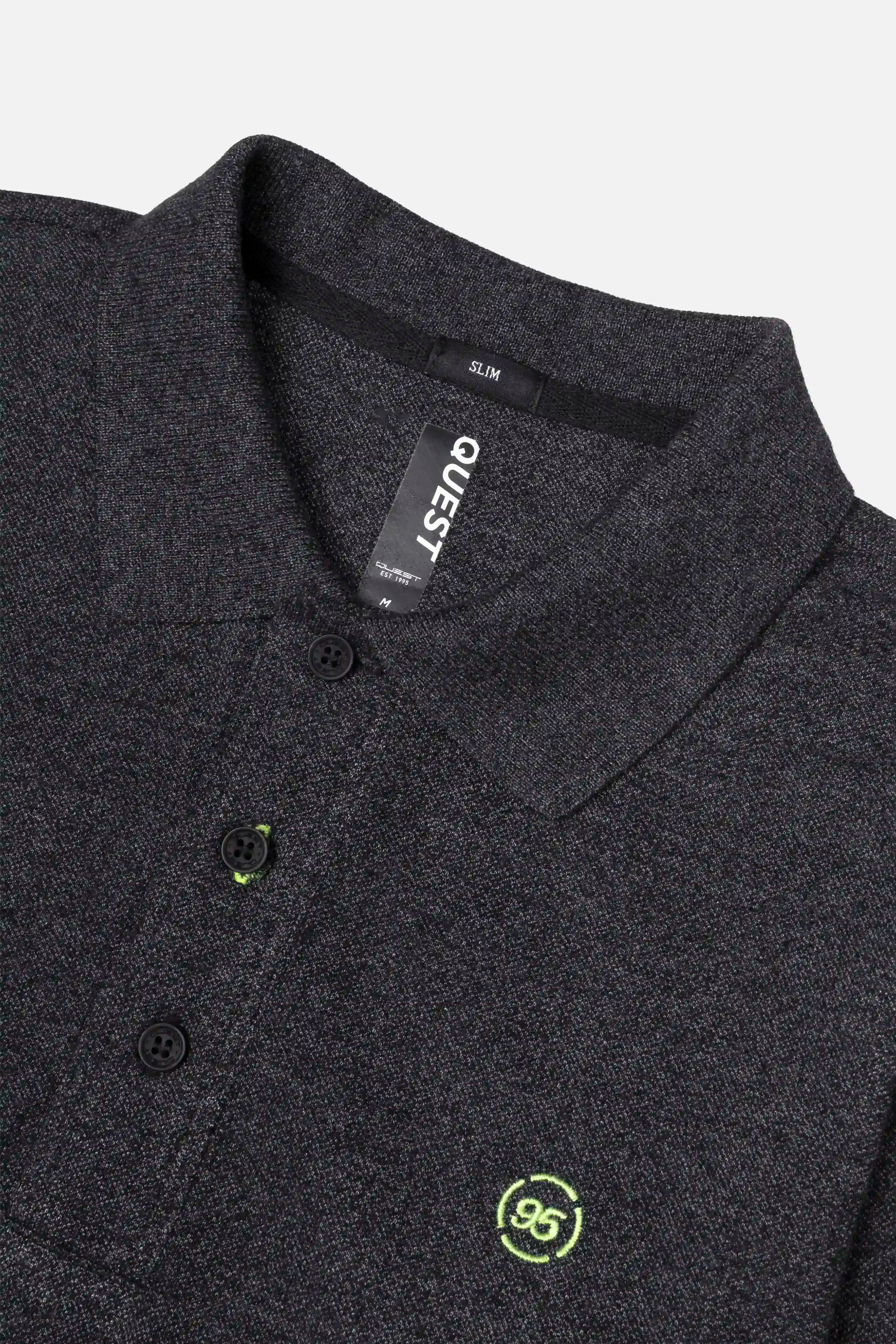 POLO MANGA CORTA COLOR NEGRO