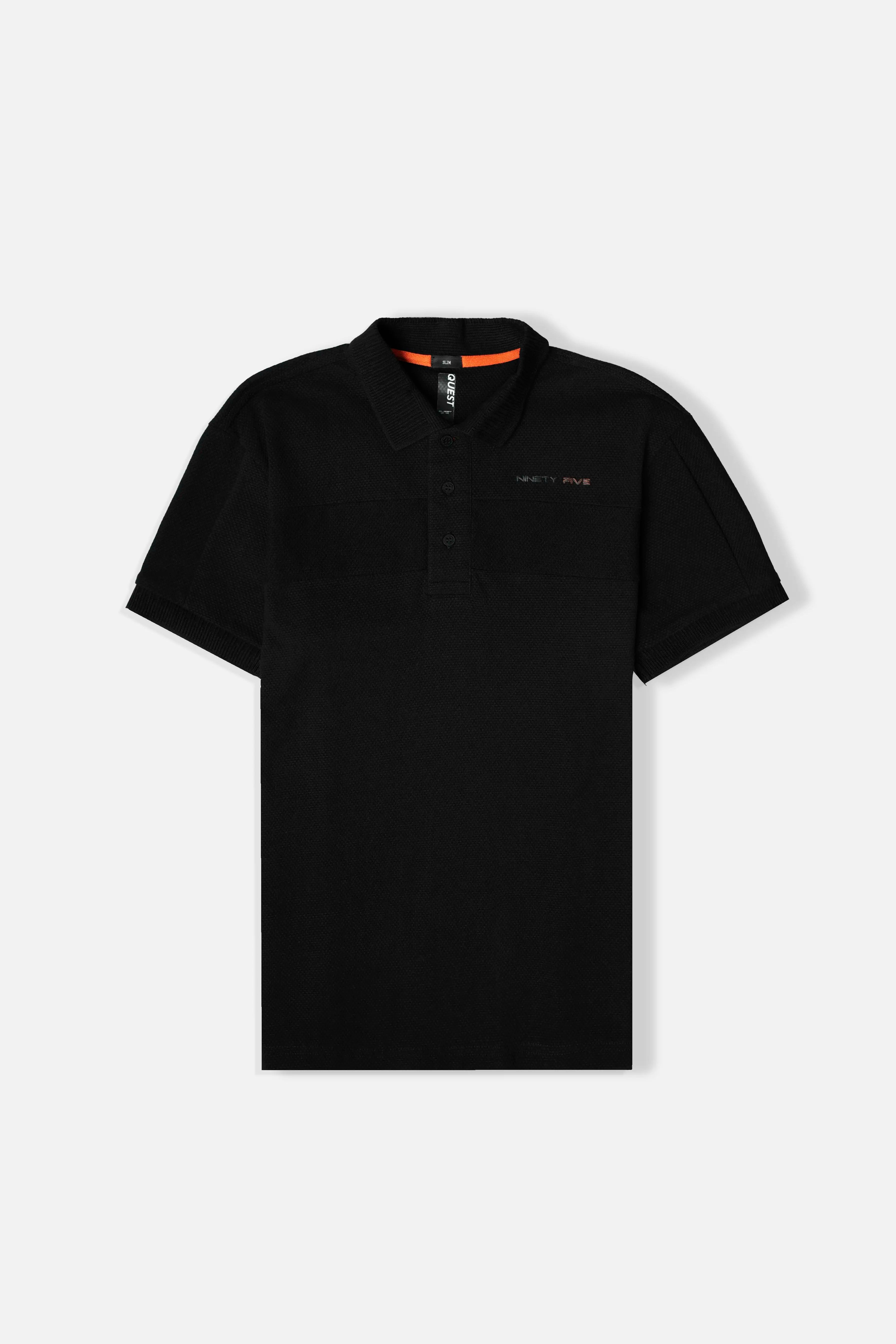 POLO MANGA CORTA COLOR NEGRO