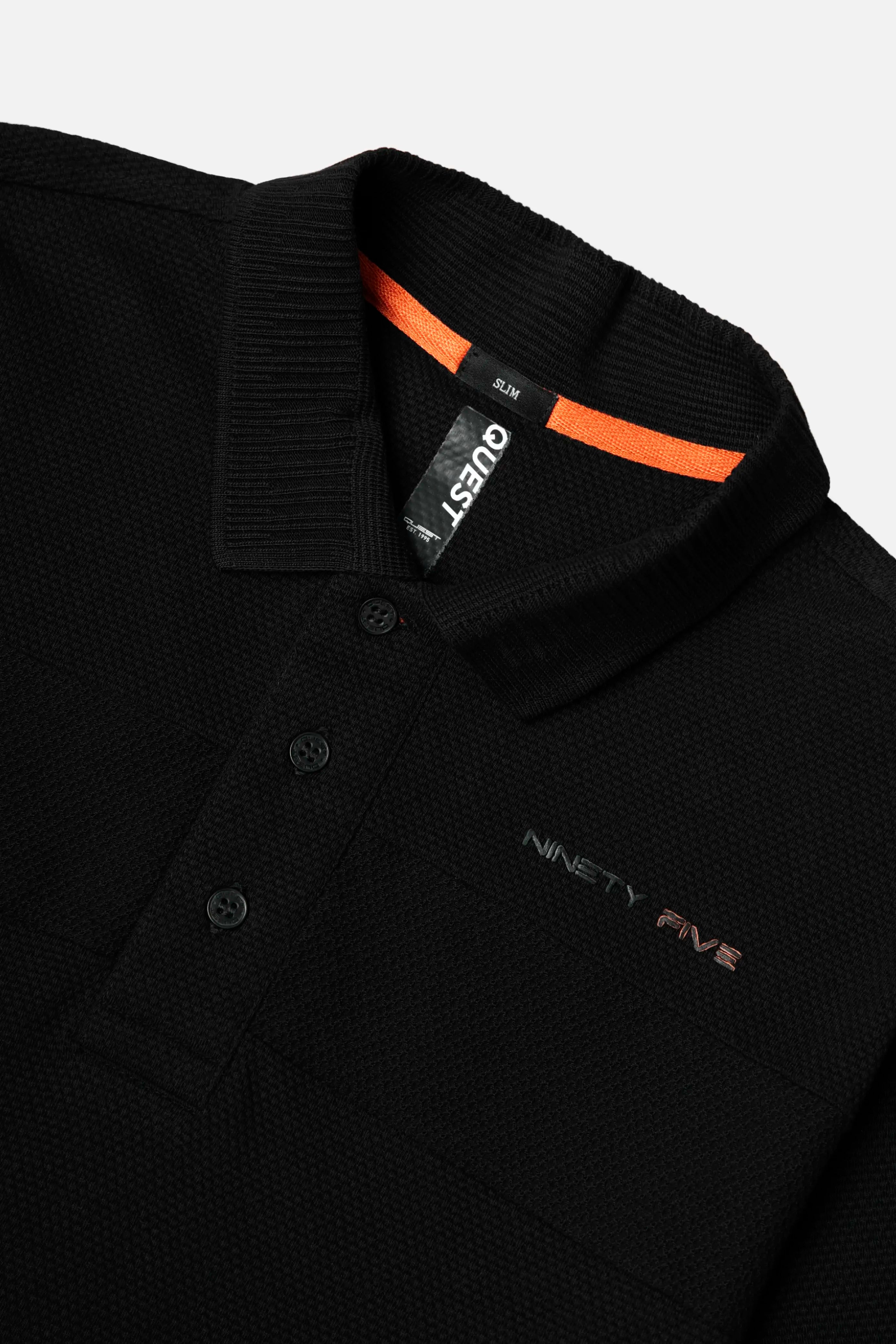 POLO MANGA CORTA COLOR NEGRO
