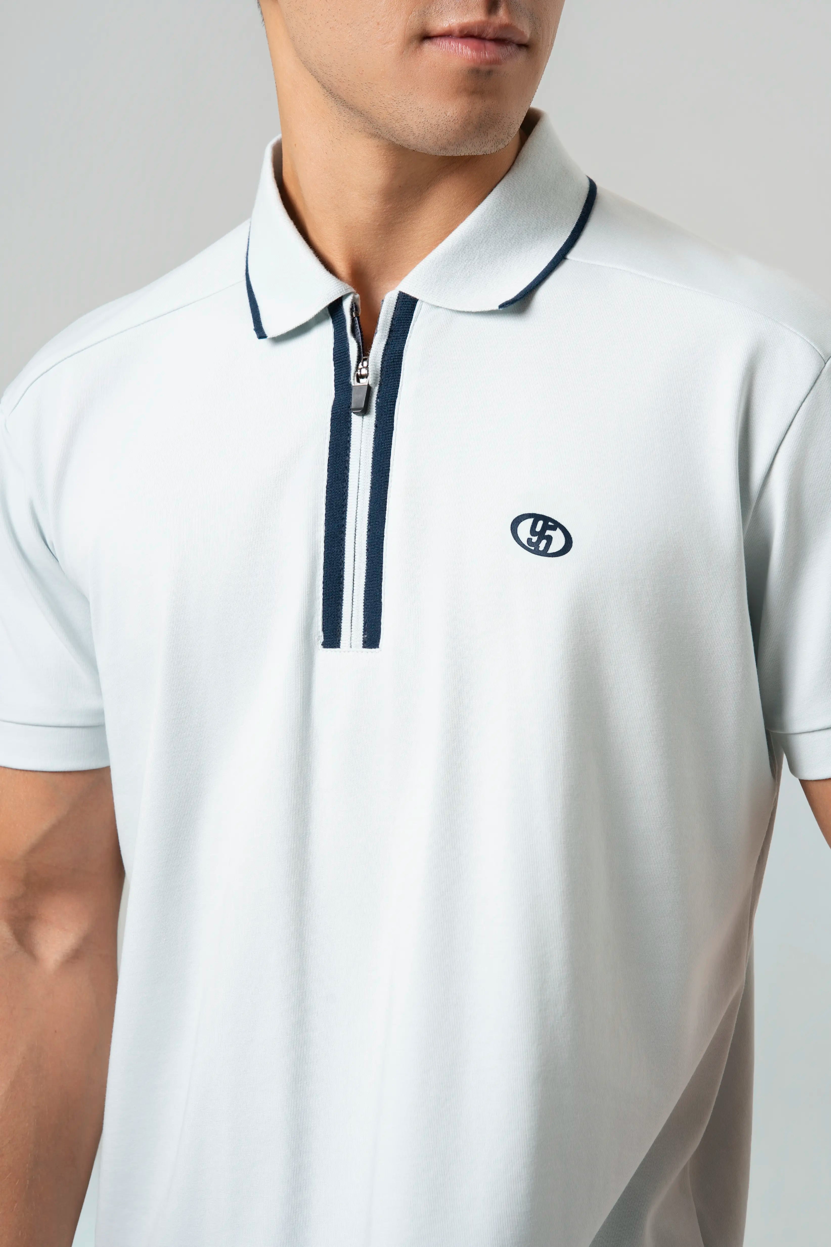POLO MANGA CORTA COLOR AZUL BALADA