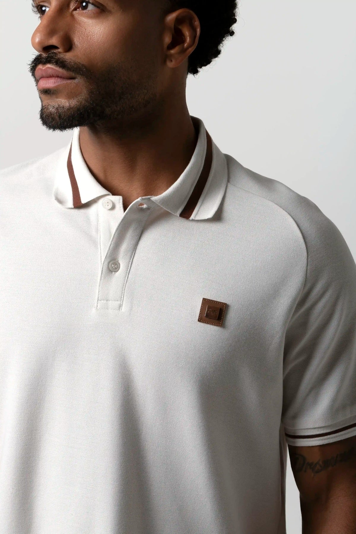 POLO MANGA CORTA COLOR IVORY