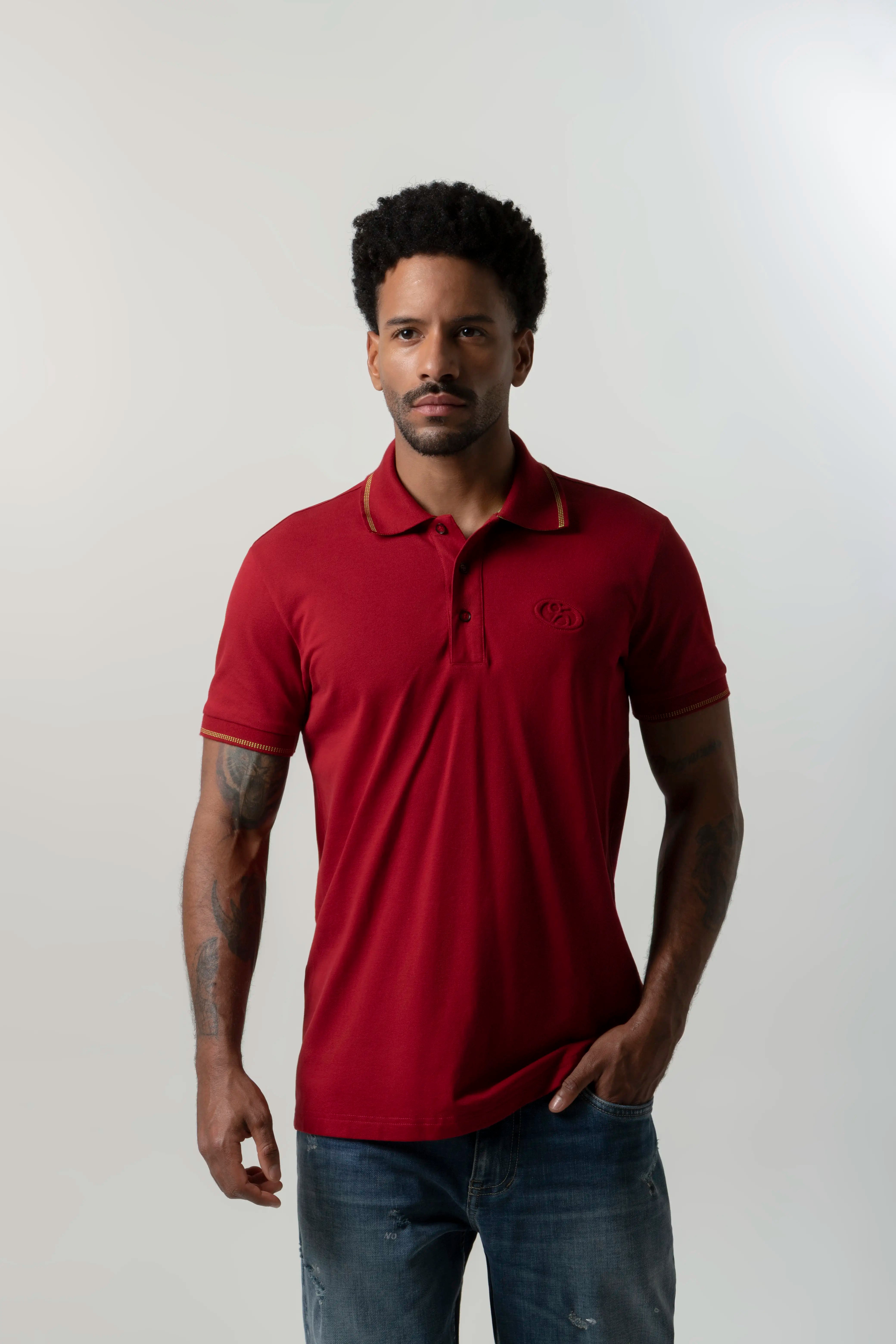 POLO MANGA CORTA COLOR RED DAHILA