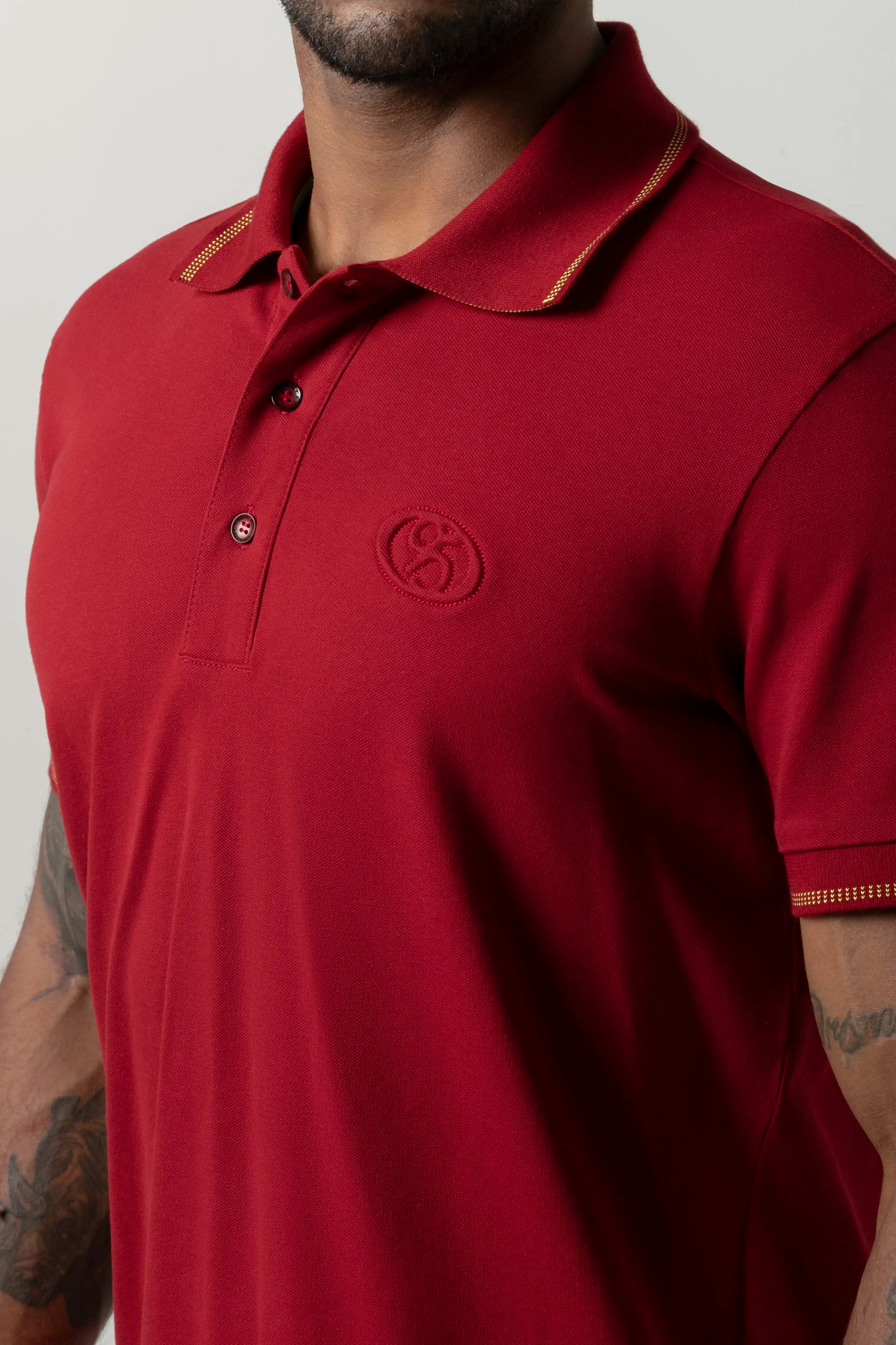 POLO MANGA CORTA COLOR RED DAHILA