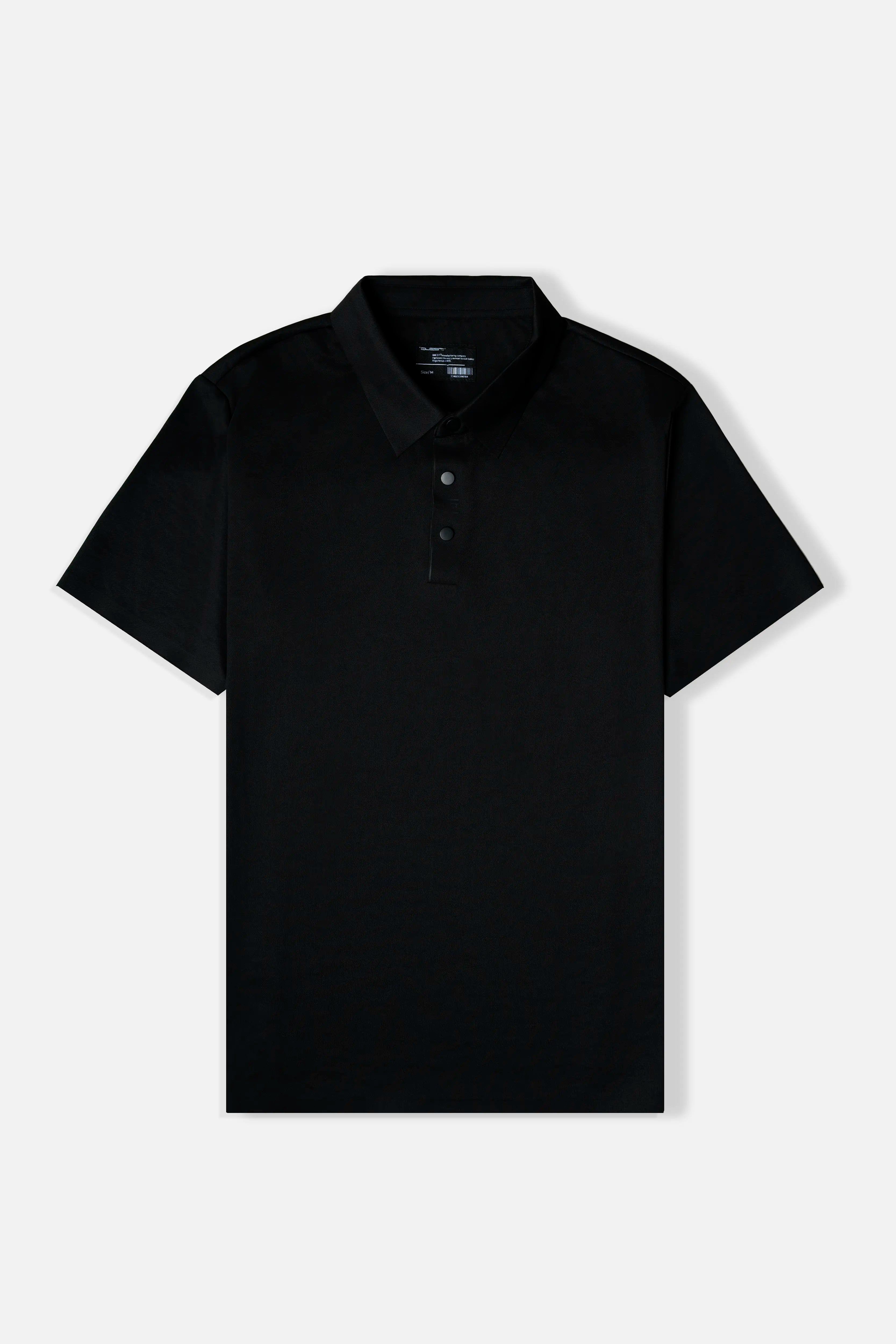 POLO MANGA CORTA COLOR NEGRO