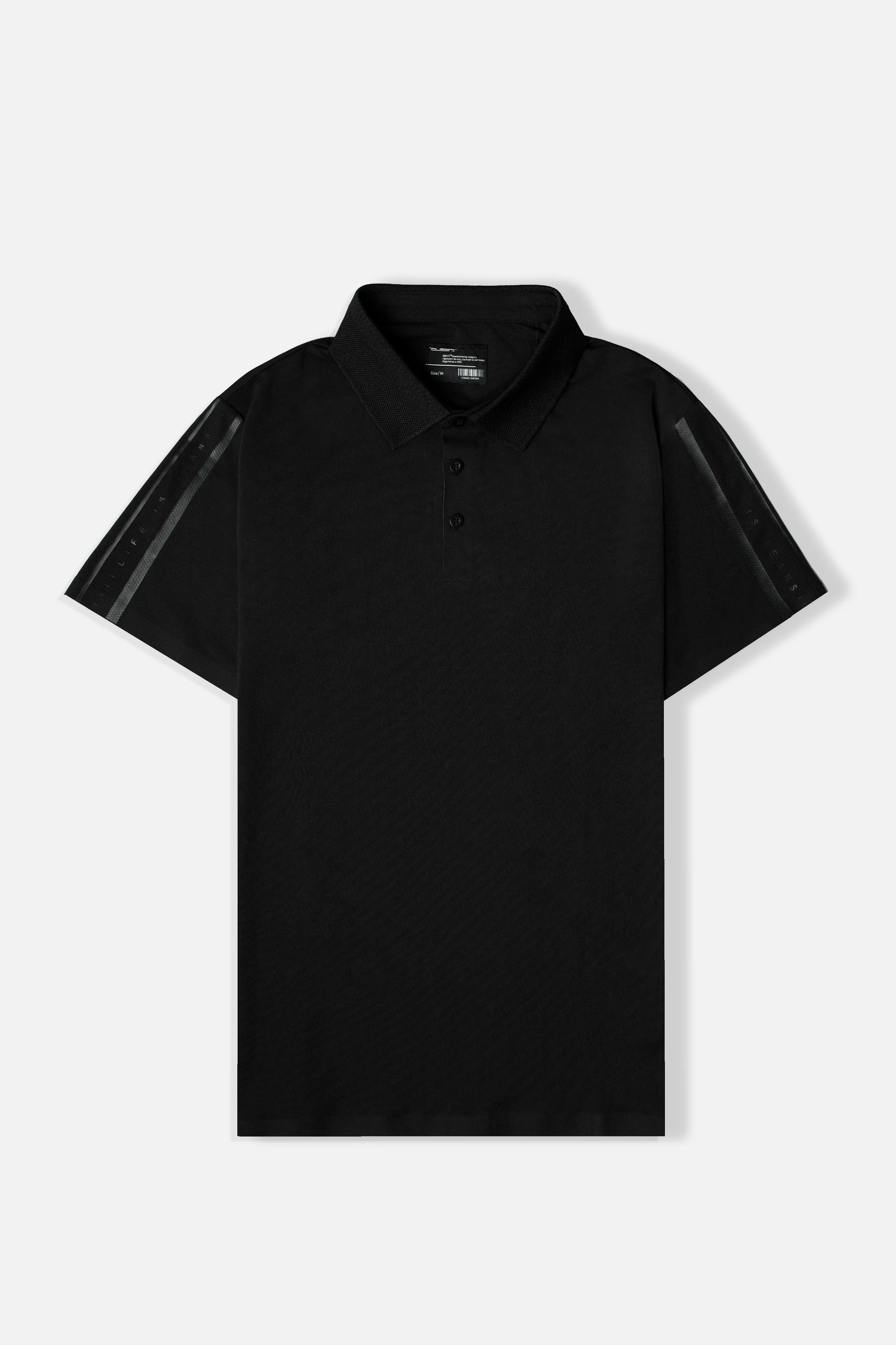 POLO MANGA CORTA COLOR NEGRO