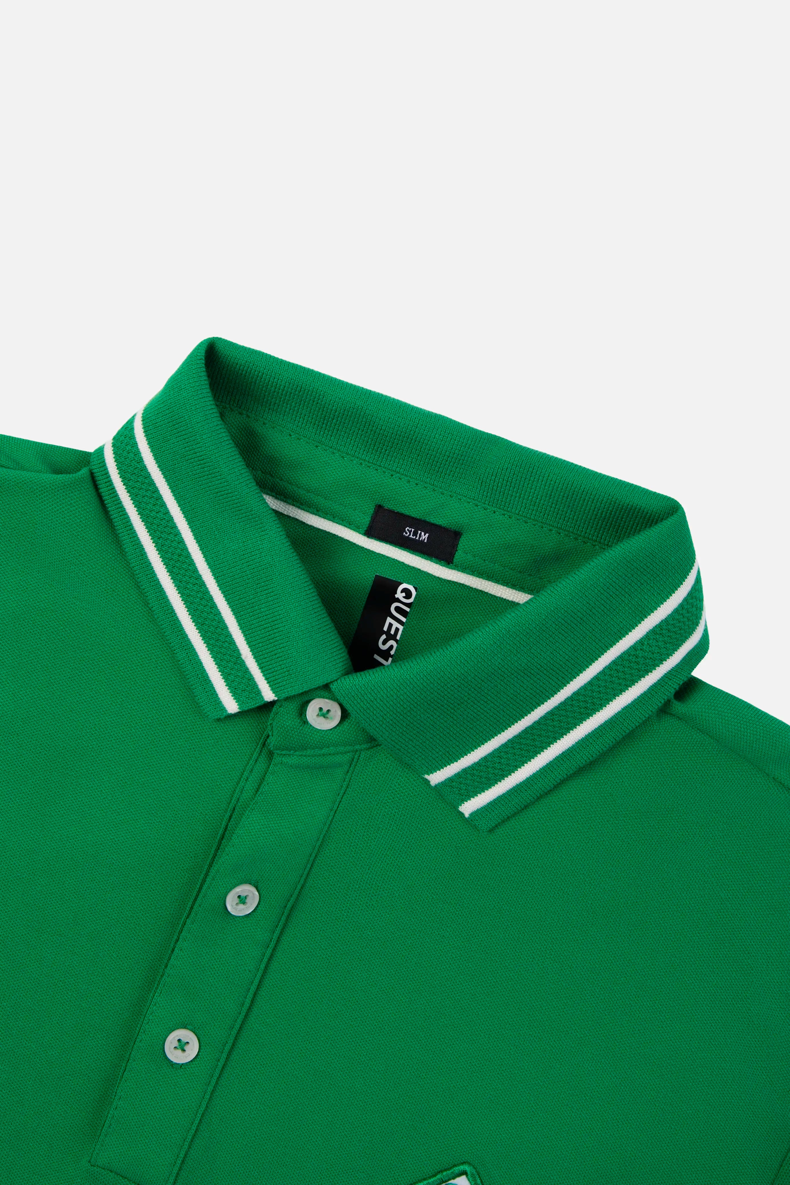 POLO MANGA CORTA COLOR VERDE VIBRANTE