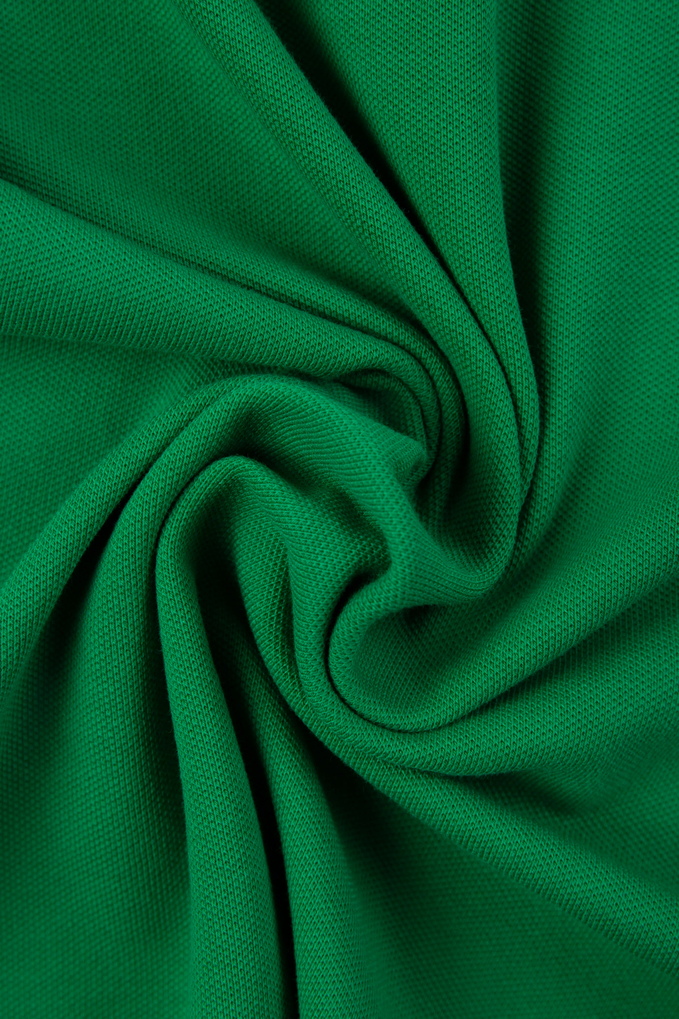 POLO MANGA CORTA COLOR VERDE VIBRANTE