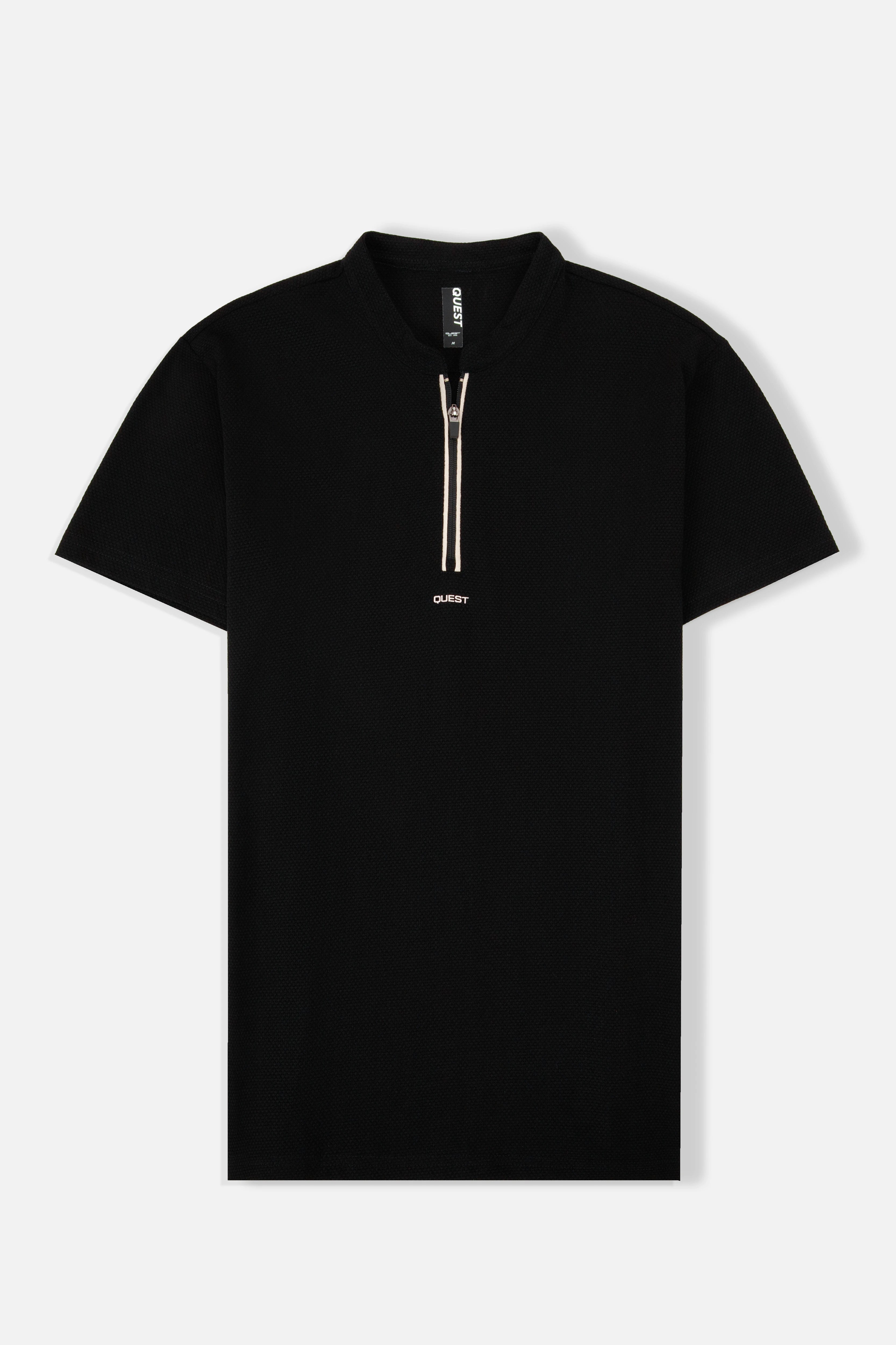 POLO MANGA LARGA COLOR NEGRO
