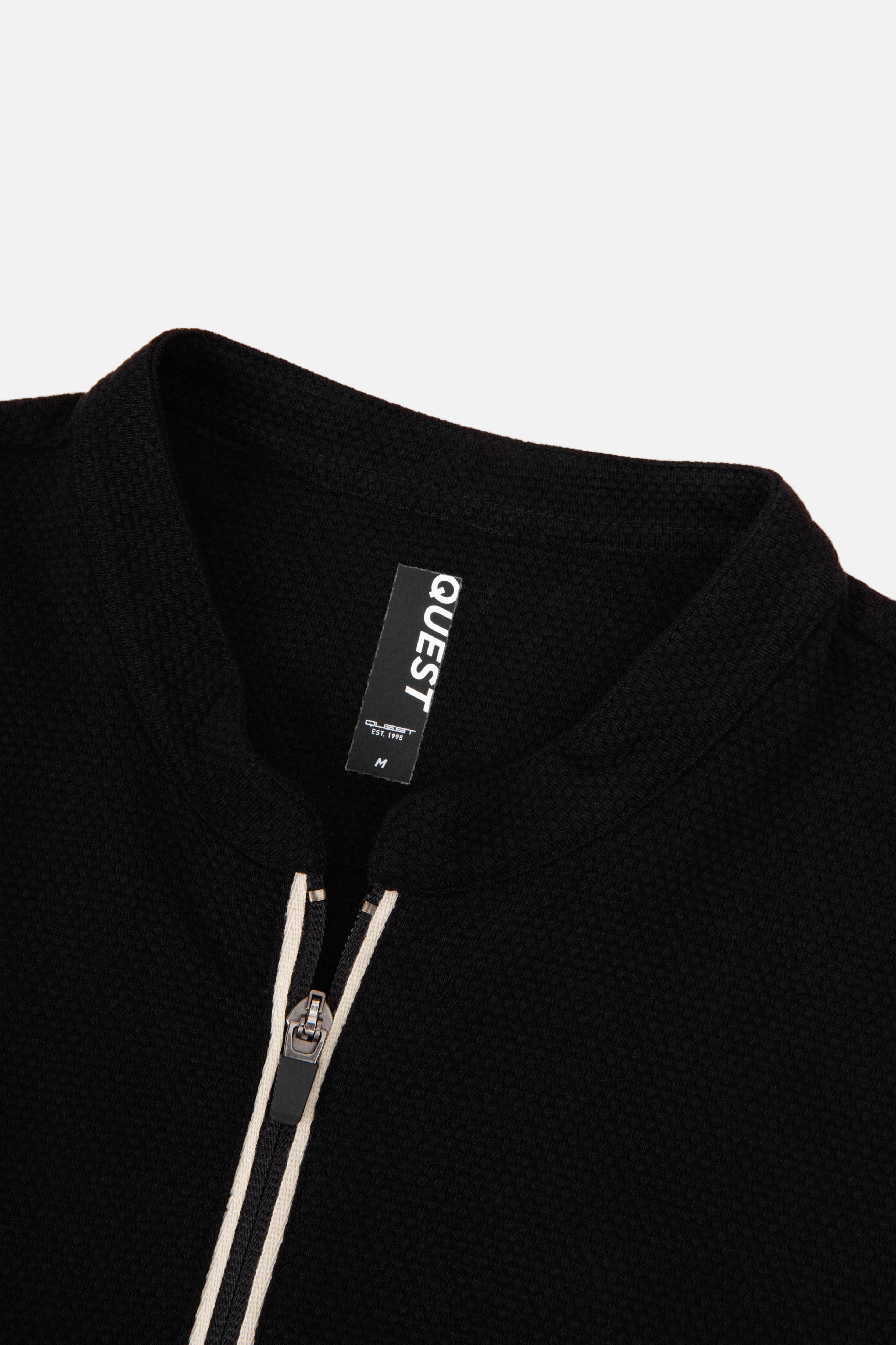 POLO MANGA LARGA COLOR NEGRO