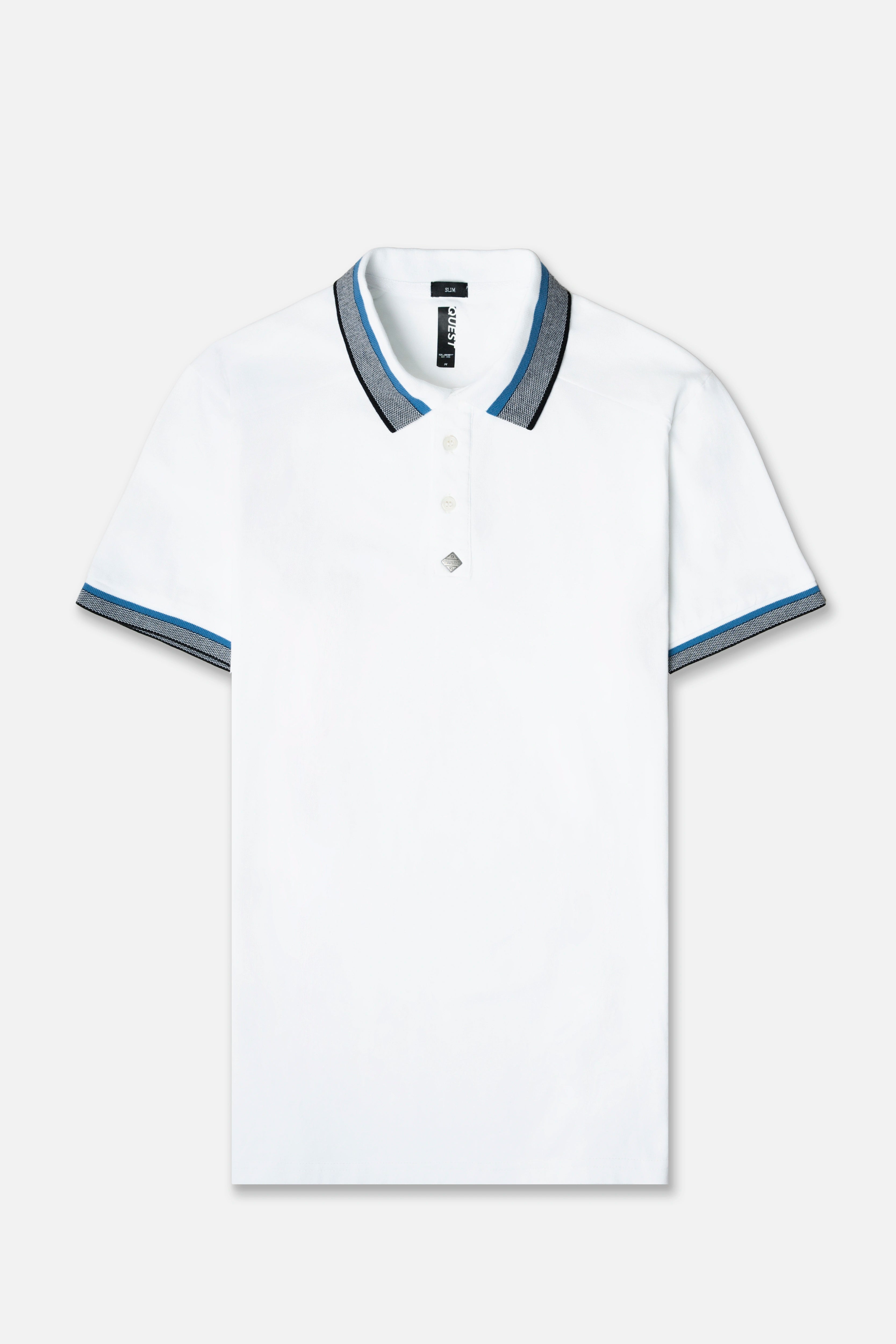 POLO MANGA CORTA COLOR BLANCO BLANCO