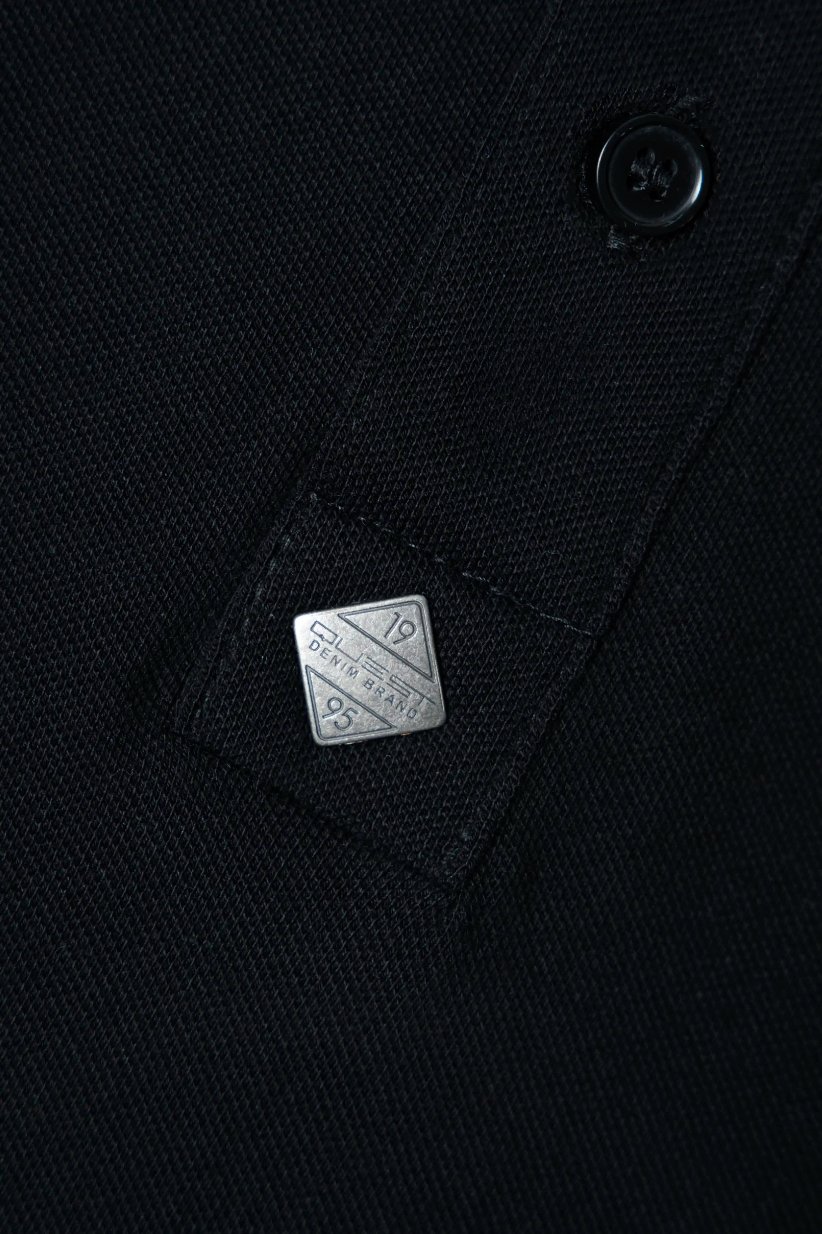 POLO MANGA CORTA COLOR NEGRO