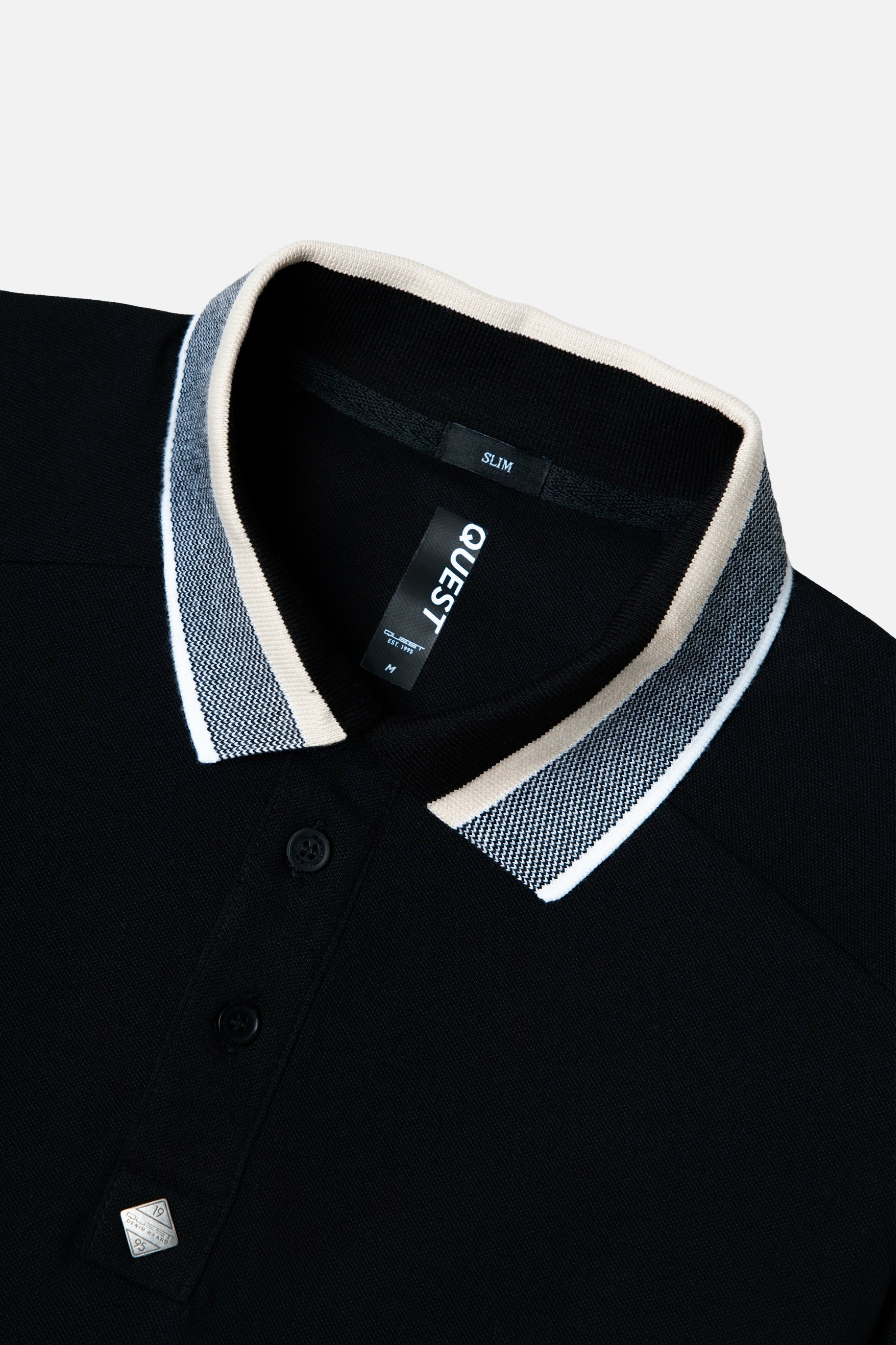 POLO MANGA CORTA COLOR NEGRO