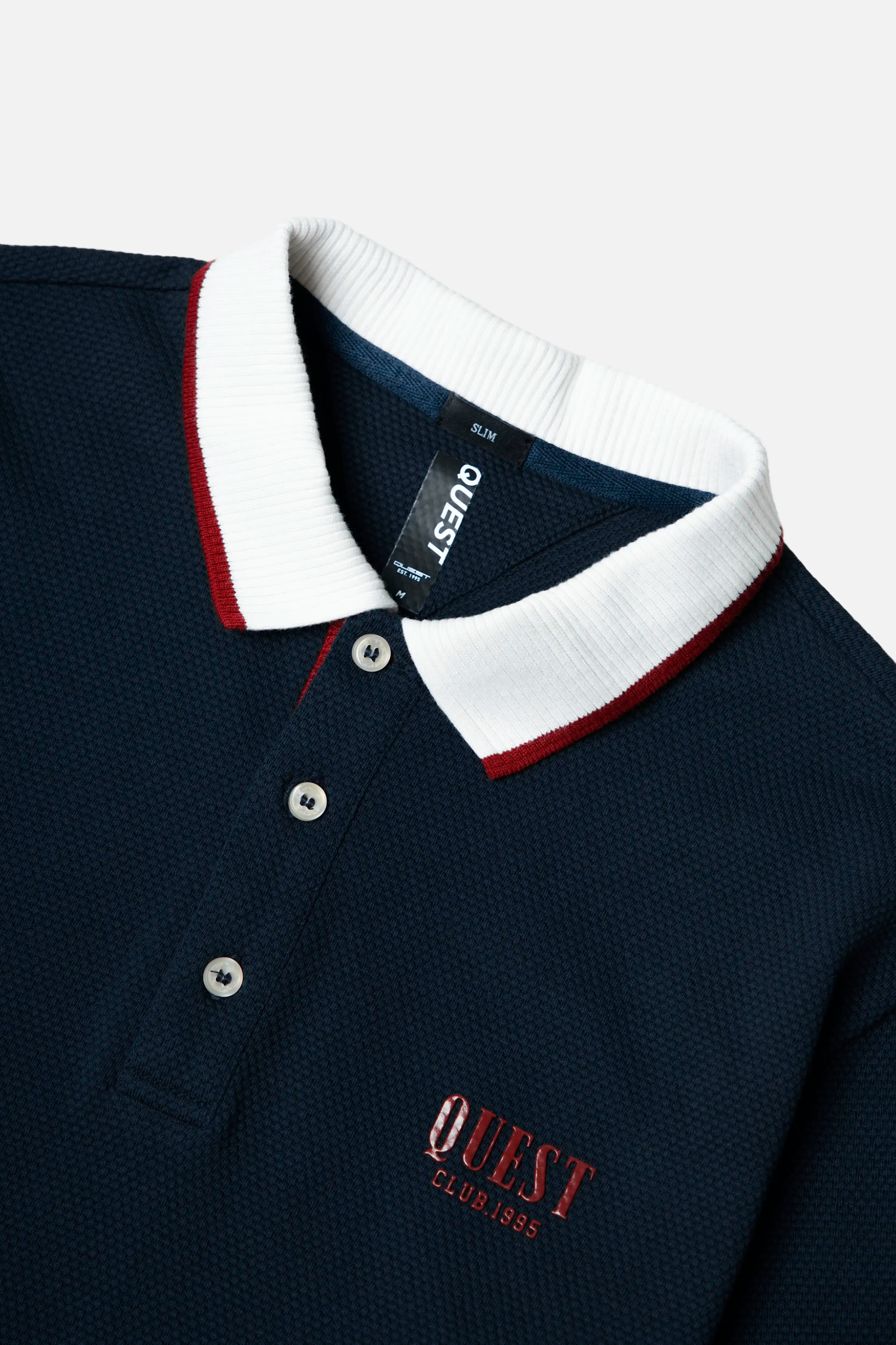 POLO MANGA CORTA COLOR AZUL OSCURO