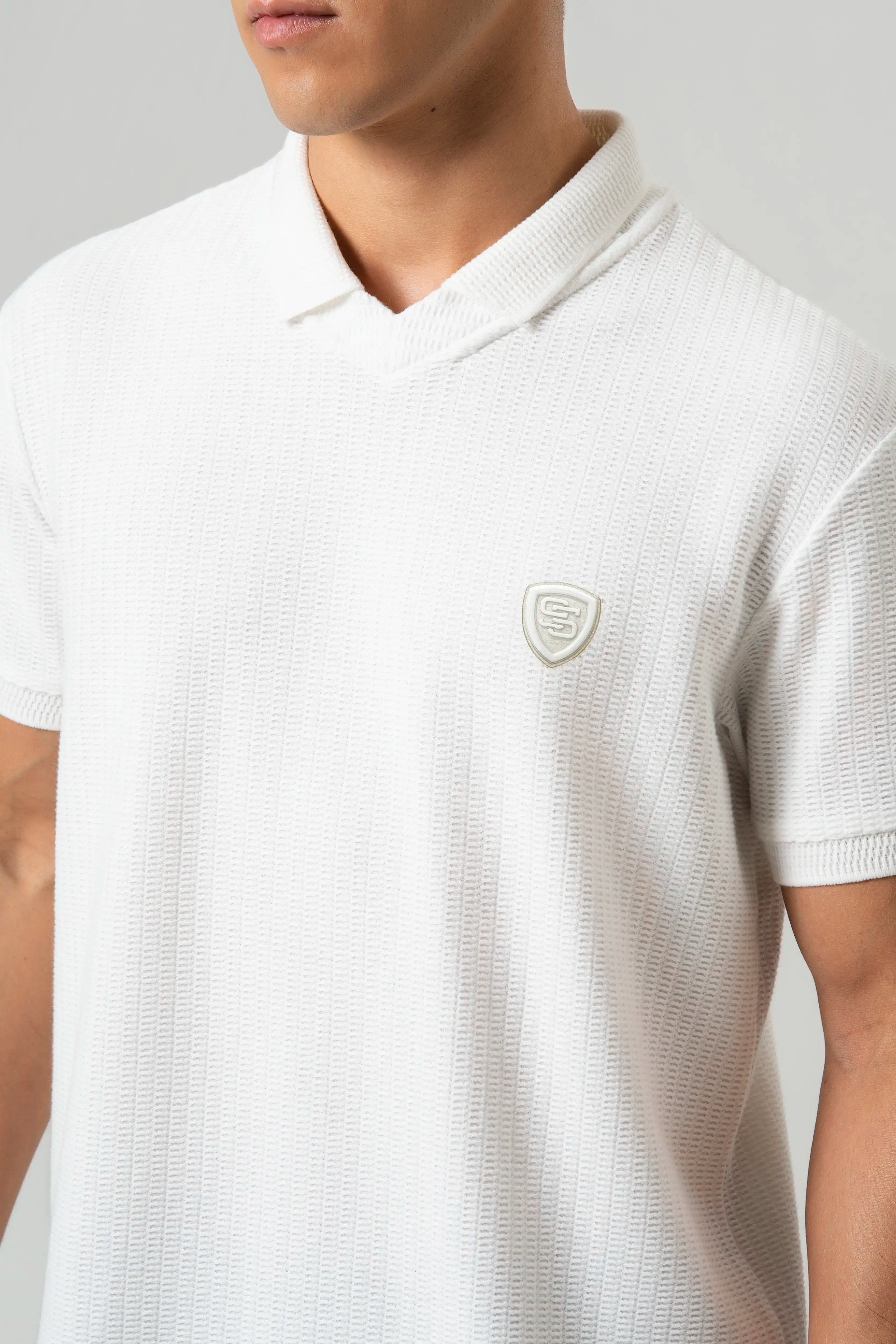 POLO MANGA CORTA COLOR IVORY