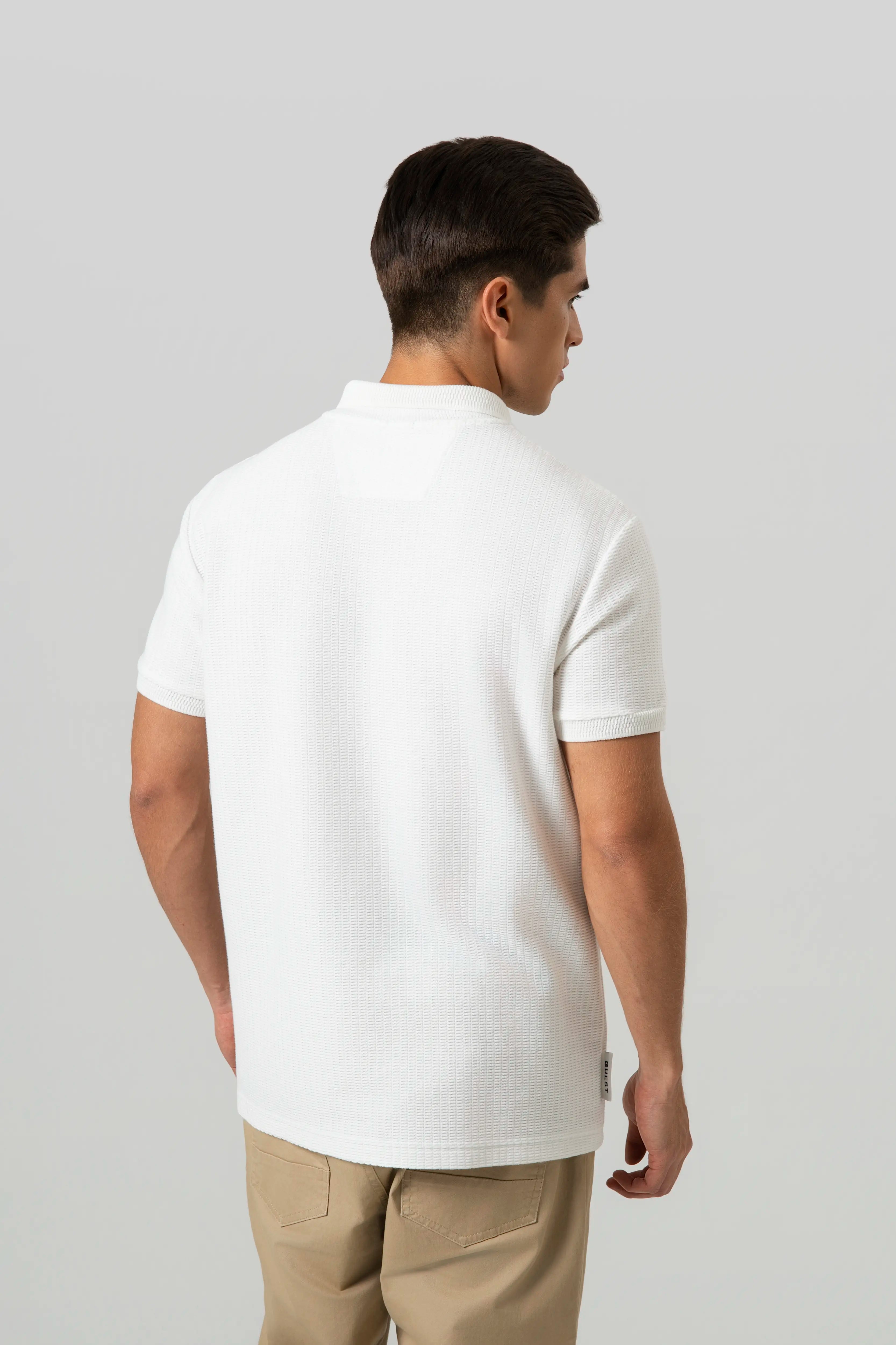 POLO MANGA CORTA COLOR IVORY