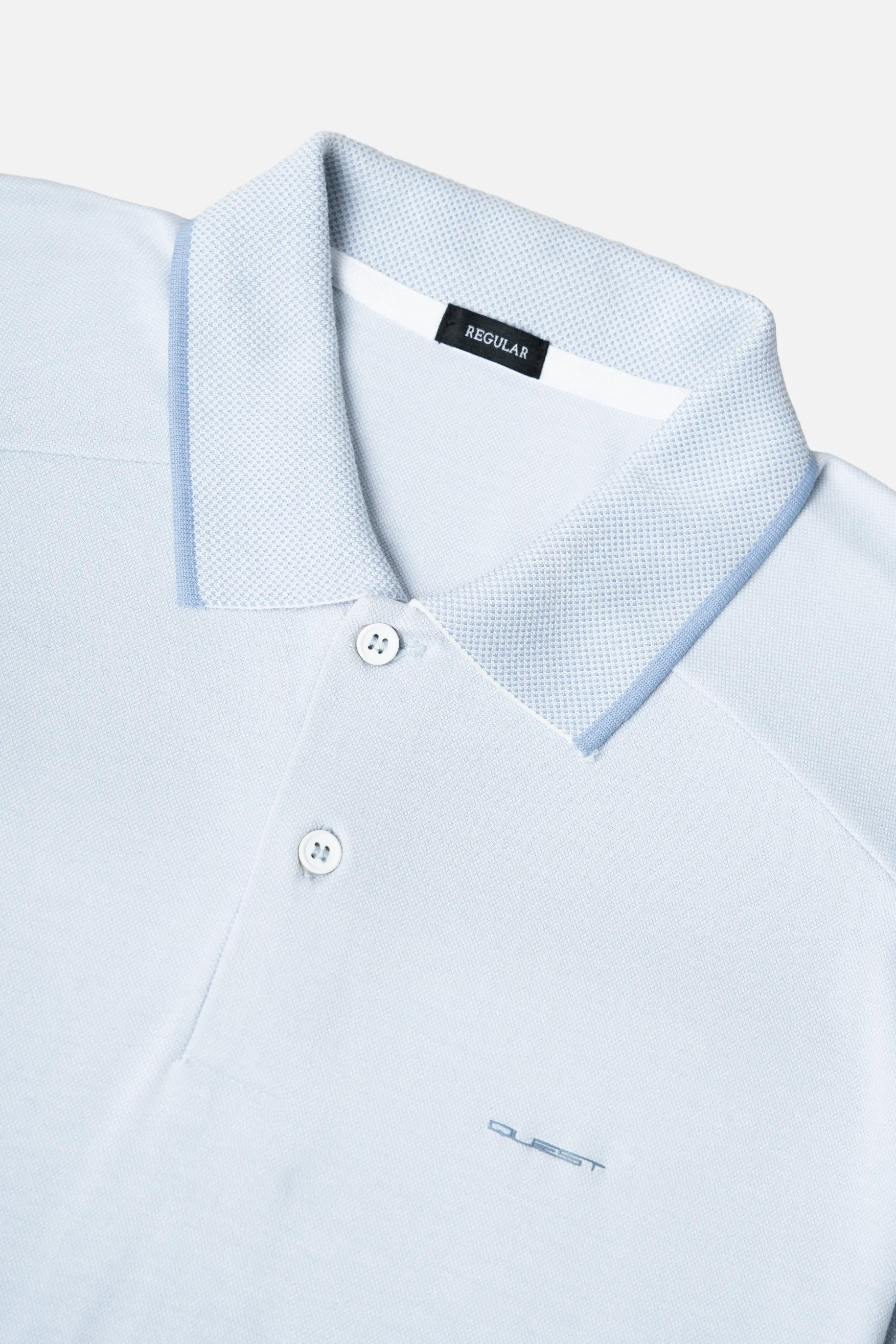 POLO MANGA CORTA COLOR BABY BLUE