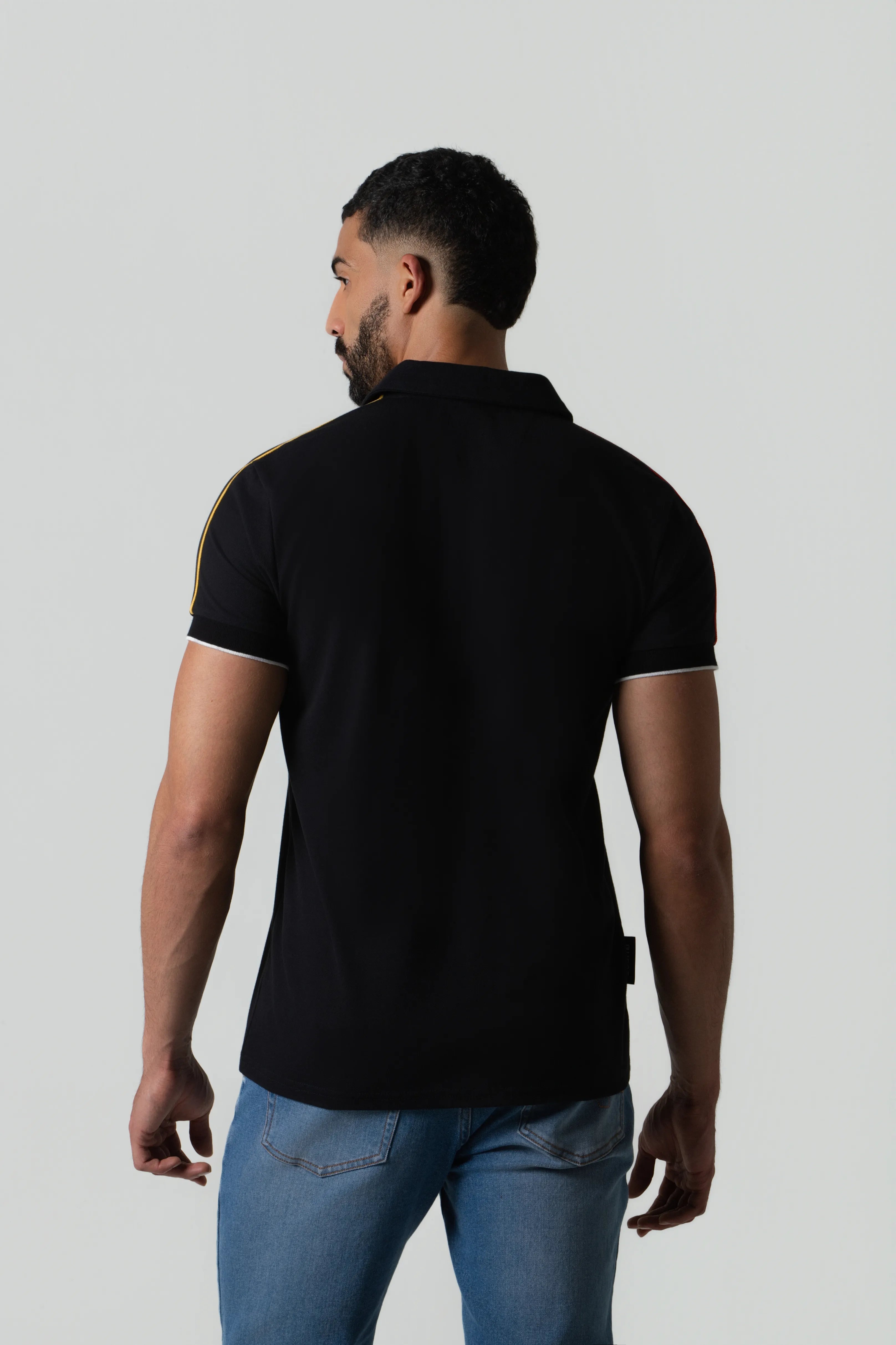 POLO ALEMANIA MANGA CORTA COLOR NEGRO