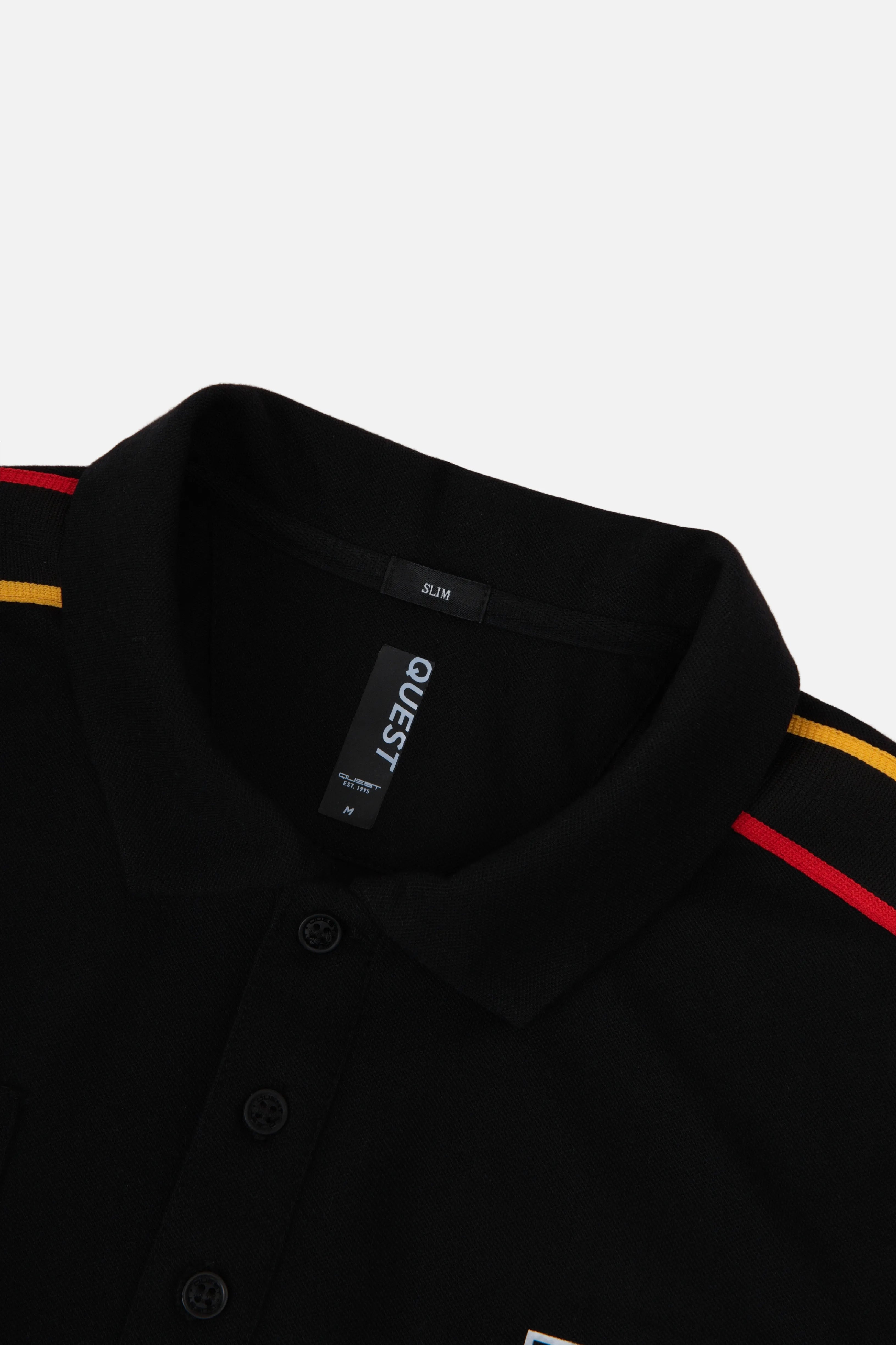 POLO ALEMANIA MANGA CORTA COLOR NEGRO