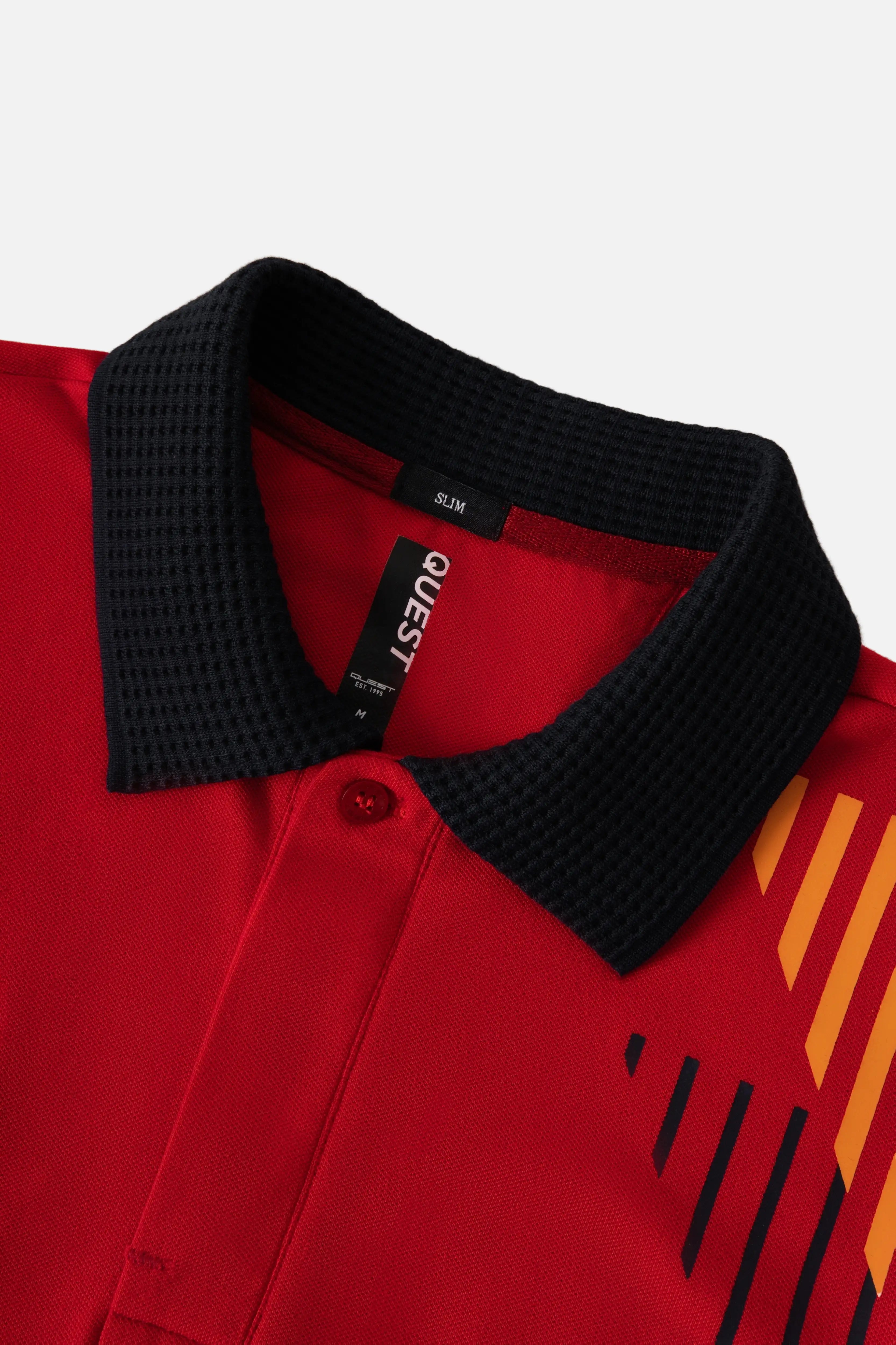 POLO ESPAÑA MANGA CORTA COLOR ROJO