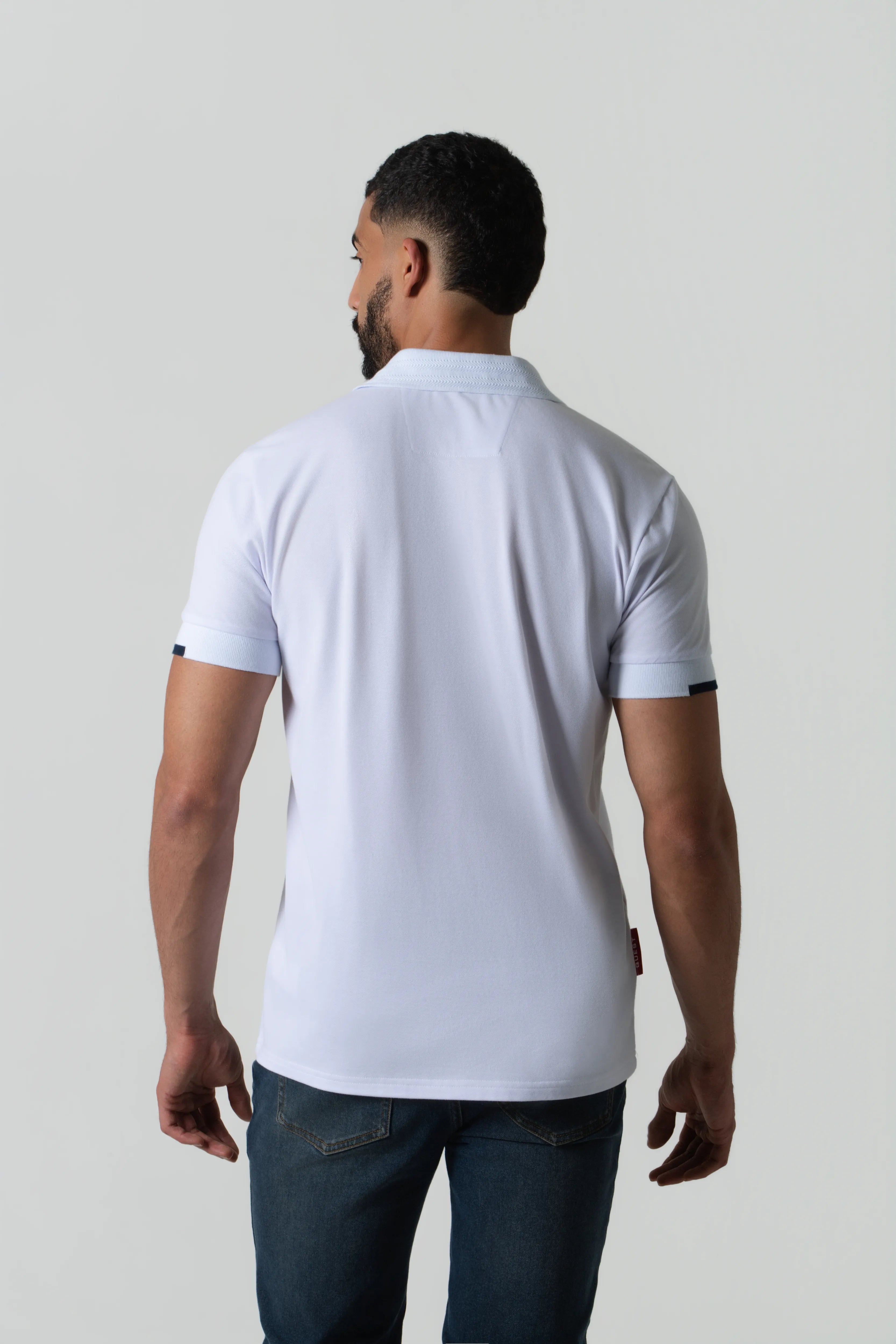 POLO INGLATERRA MANGA CORTA COLOR BLANCO OPTICO