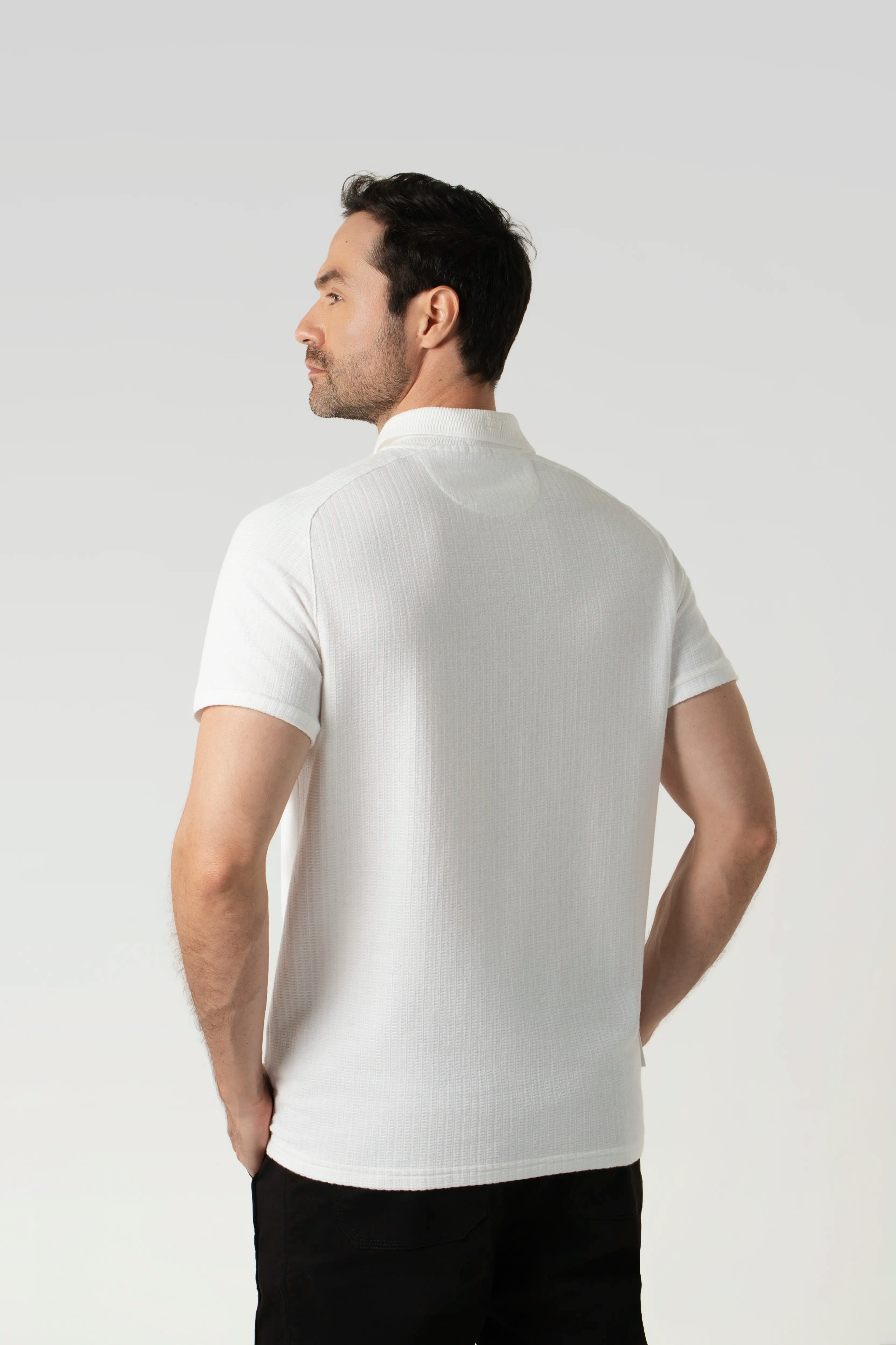 POLO MANGA CORTA COLOR IVORY