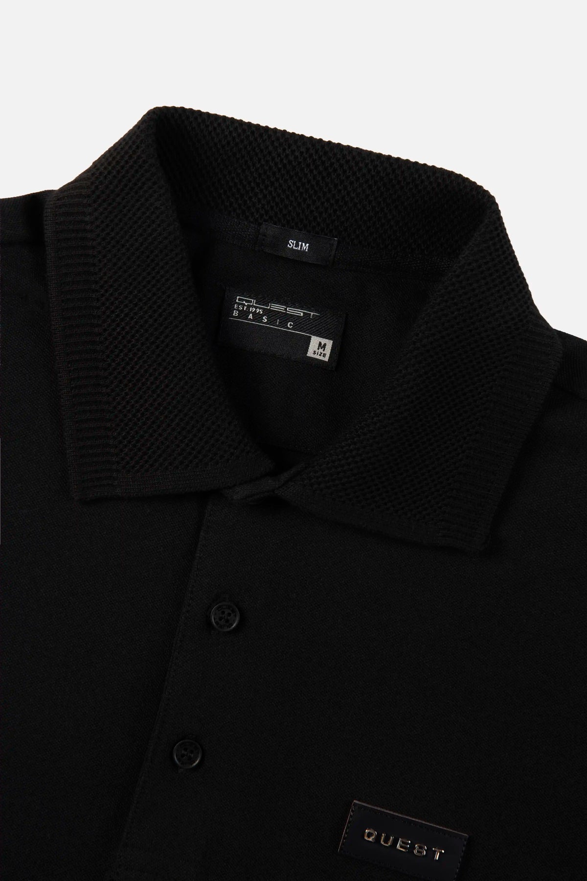 POLO MANGA CORTA COLOR NEGRO