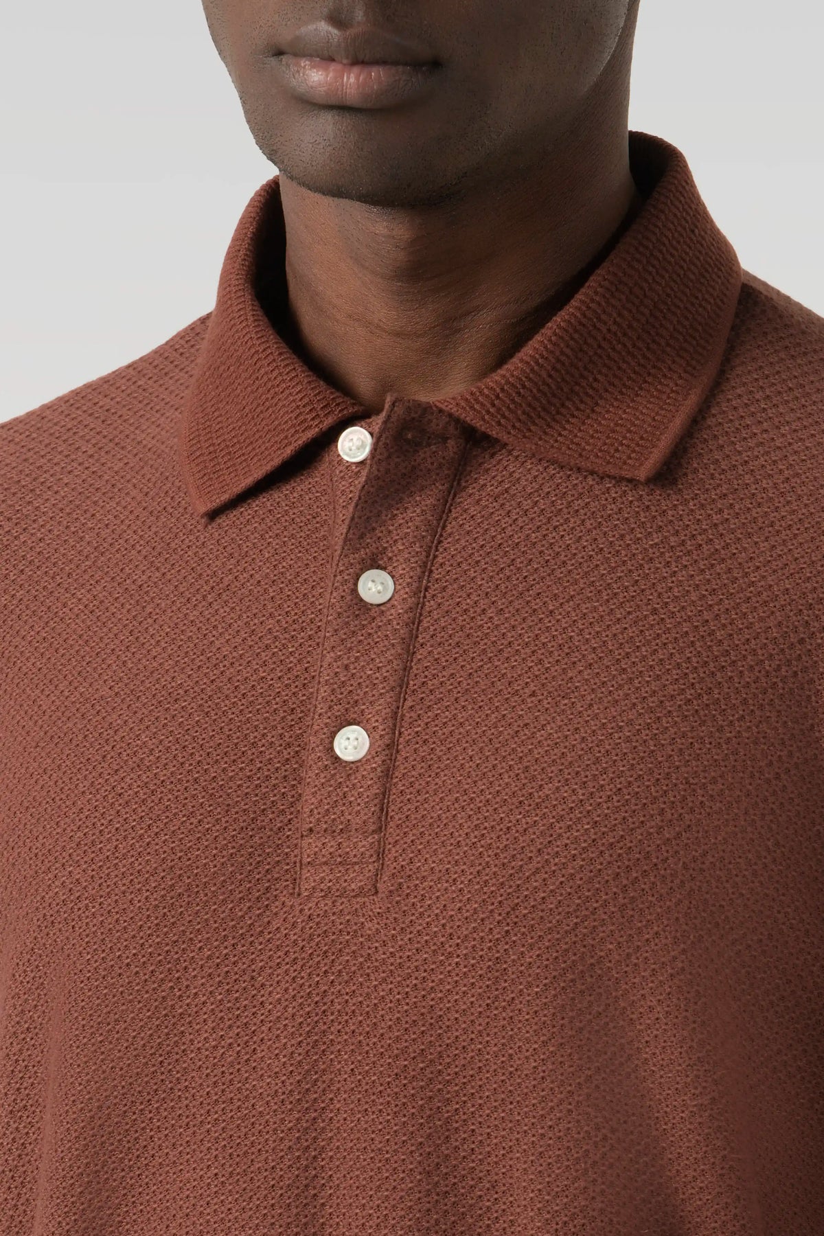 POLO MANGA CORTA COLOR BRUNETTE