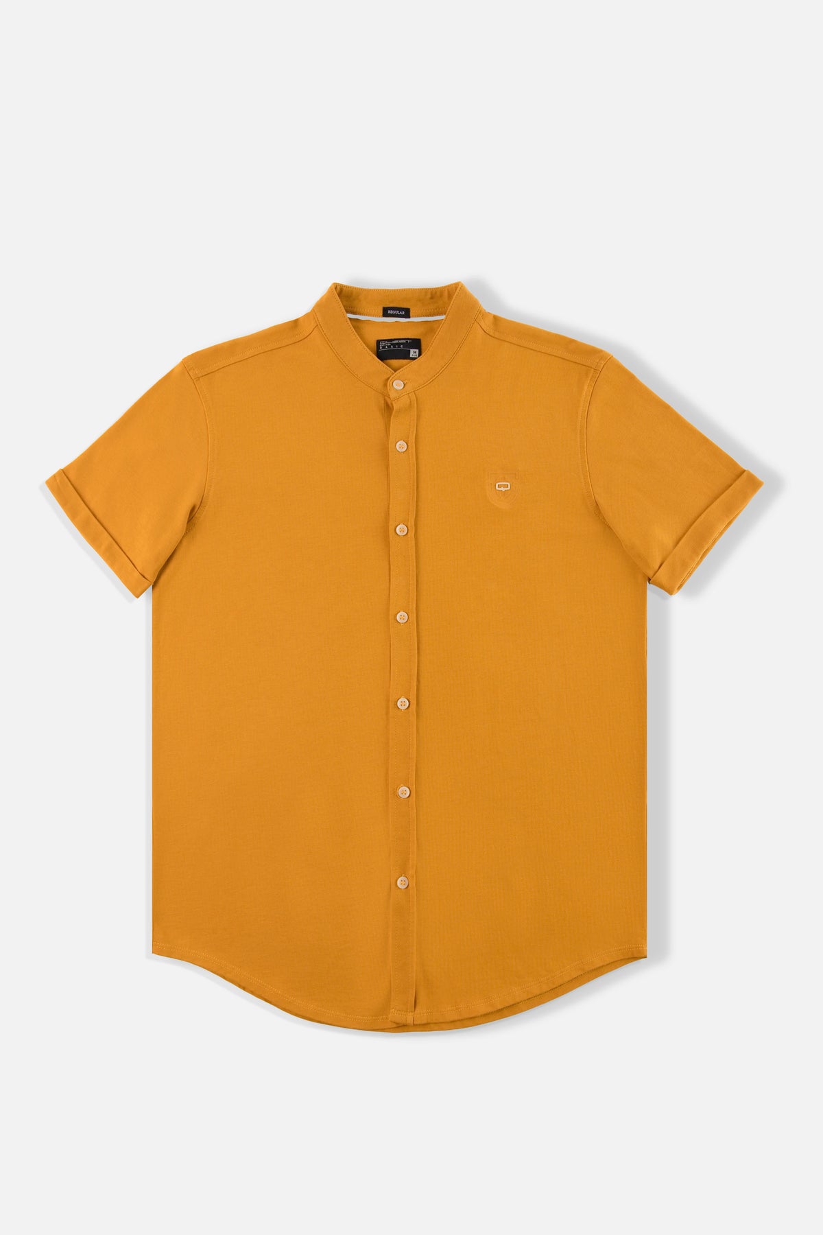POLO MANGA CORTA COLOR MOSTAZA