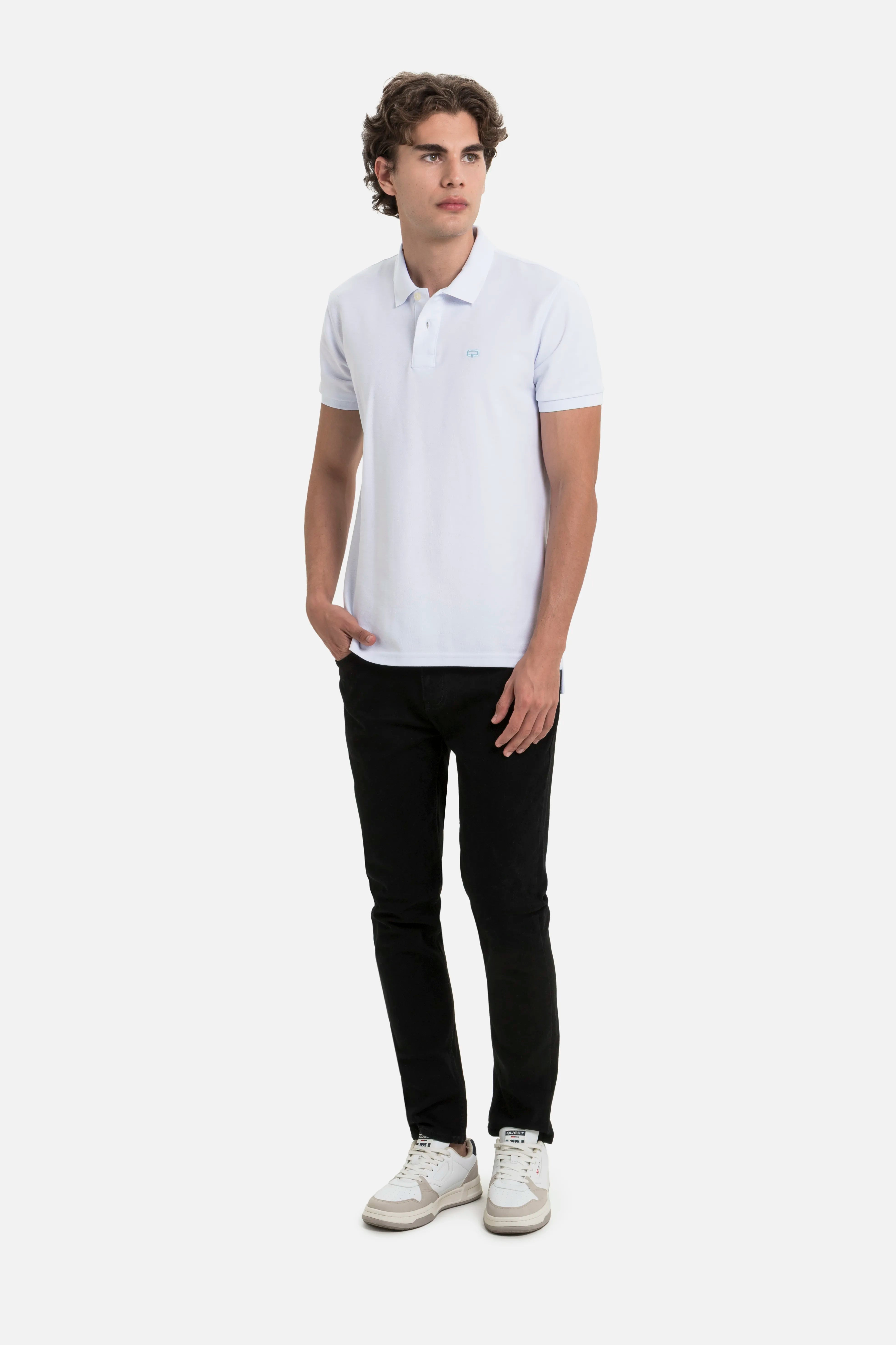 POLO SLIM COLOR BLANCO OPTICO