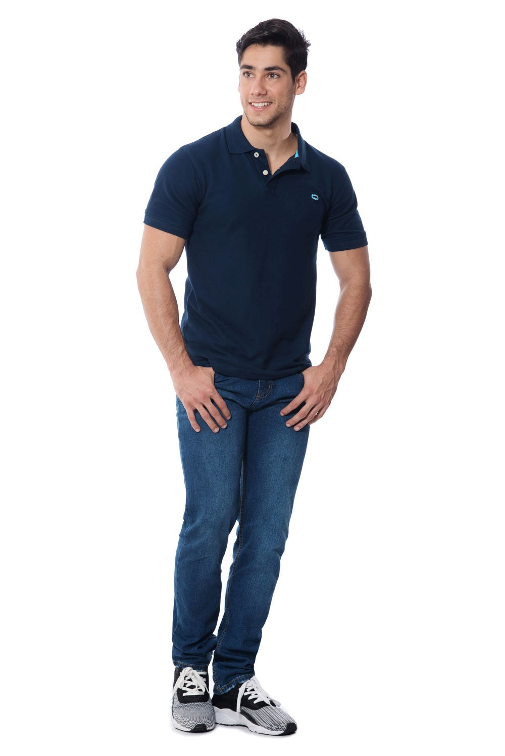 POLO SLIM COLOR AZUL OSCURO