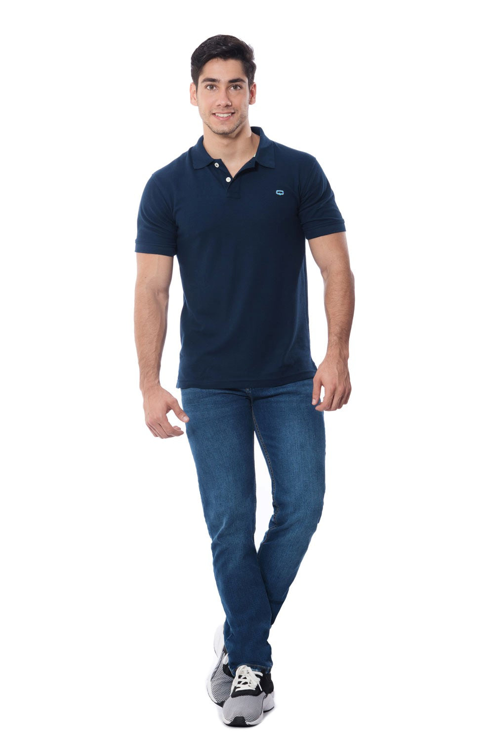 POLO SLIM COLOR AZUL OSCURO