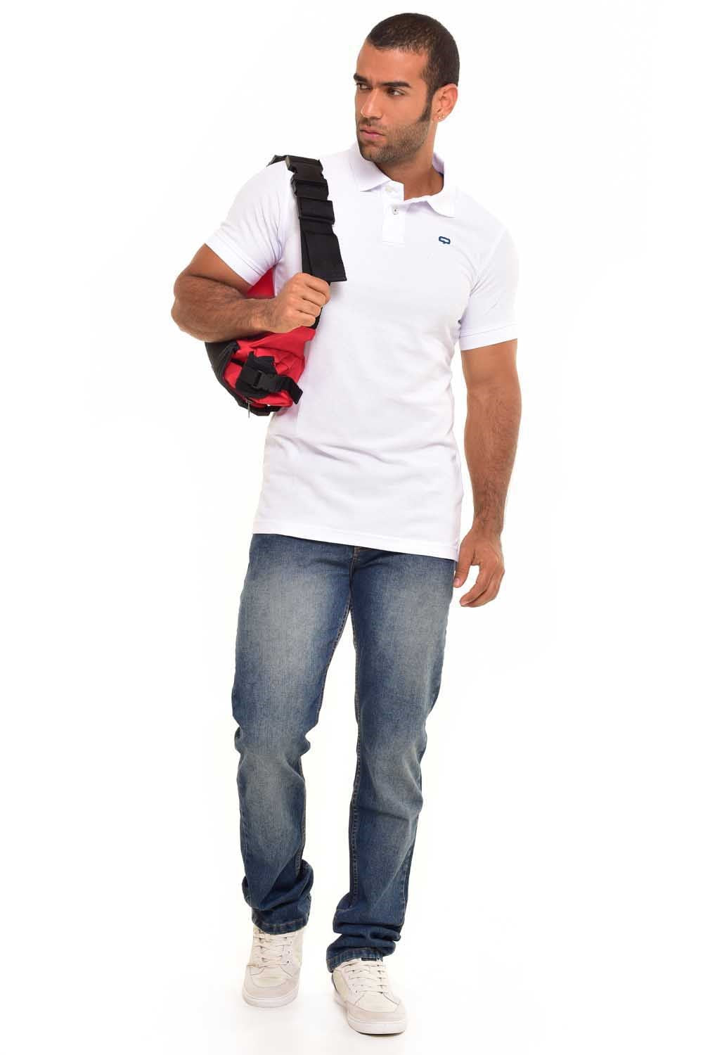 POLO SLIM COLOR BLANCO OPTICO