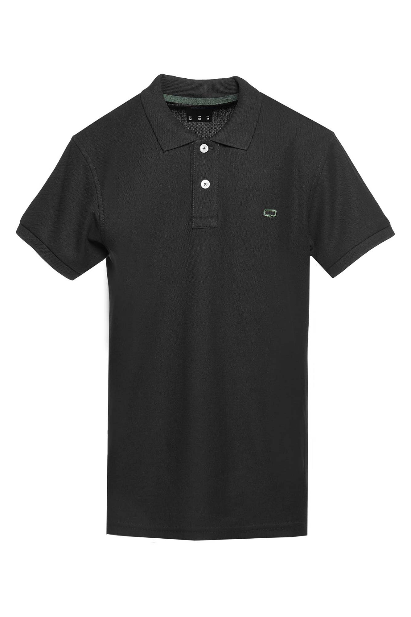 POLO SLIM COLOR NEGRO