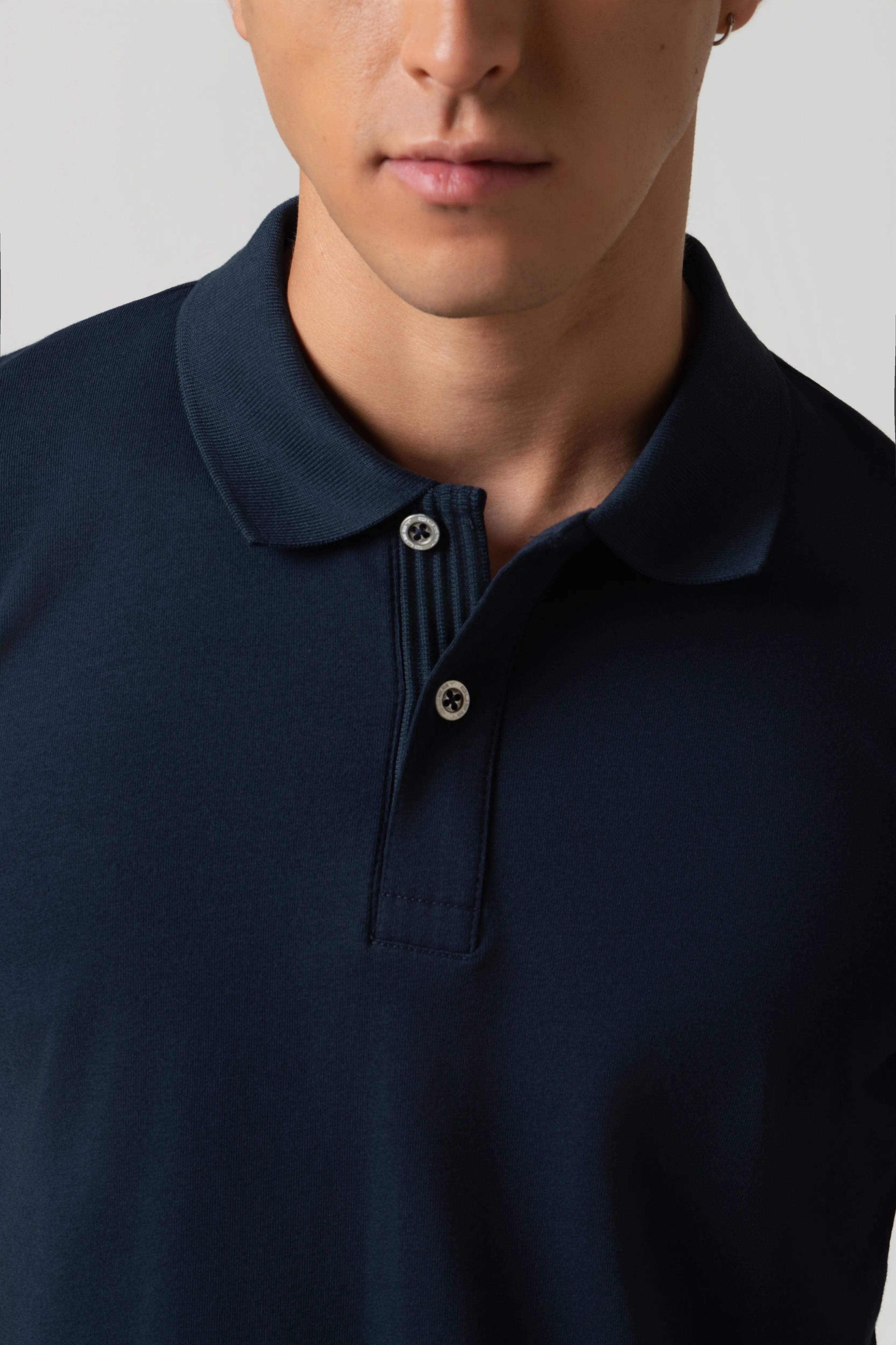 POLO MANGA CORTA COLOR AZUL OSCURO