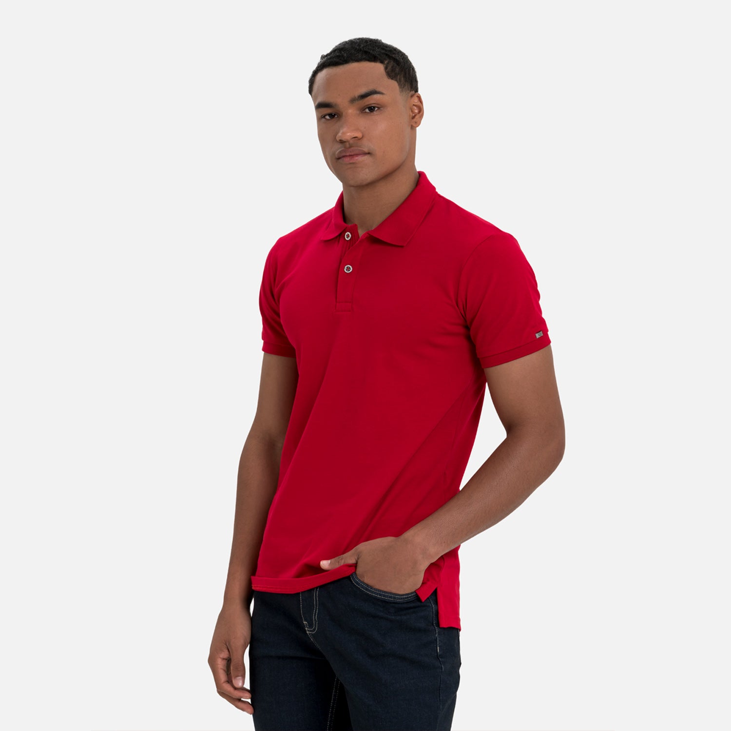 POLO MANGA CORTA COLOR ROJO