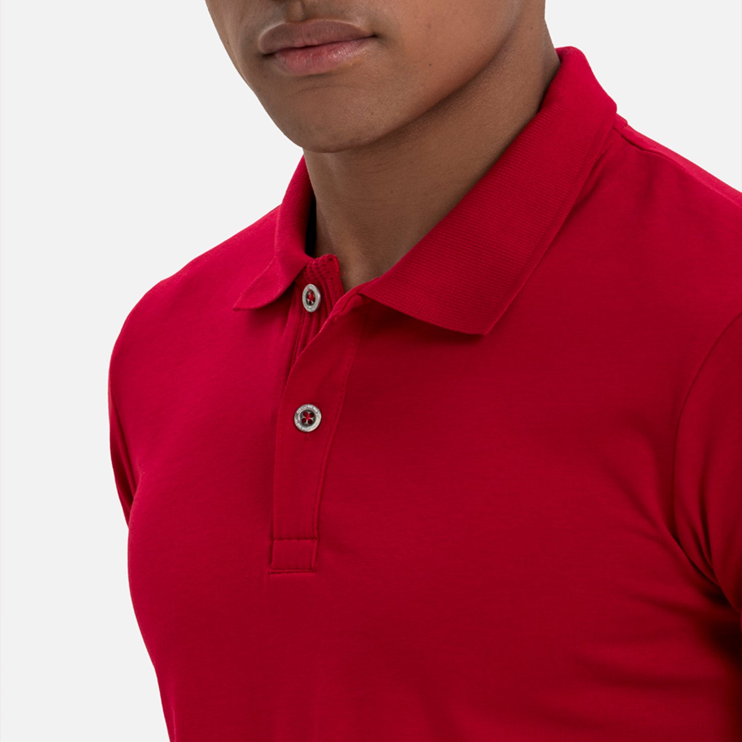 POLO MANGA CORTA COLOR ROJO