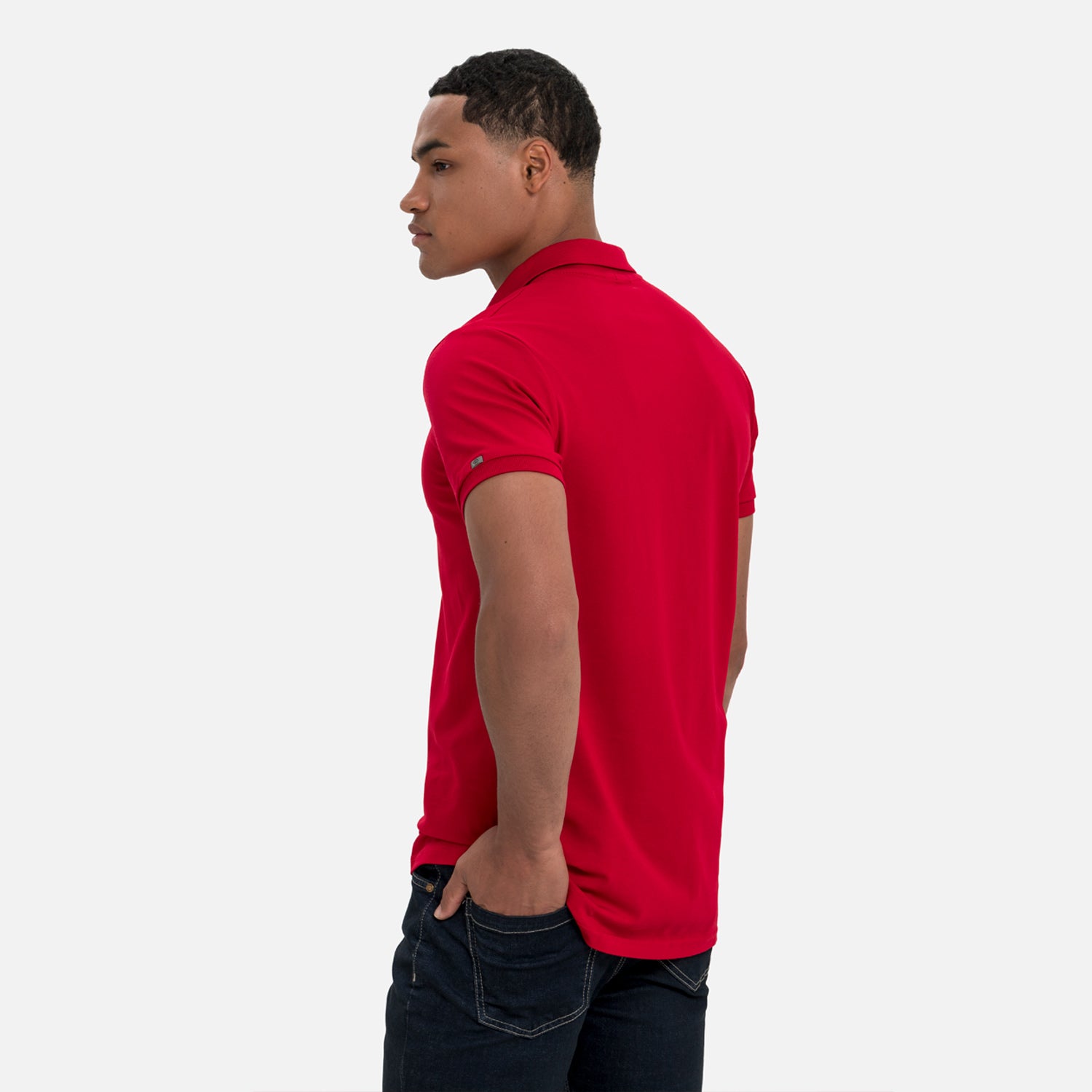 POLO MANGA CORTA COLOR ROJO