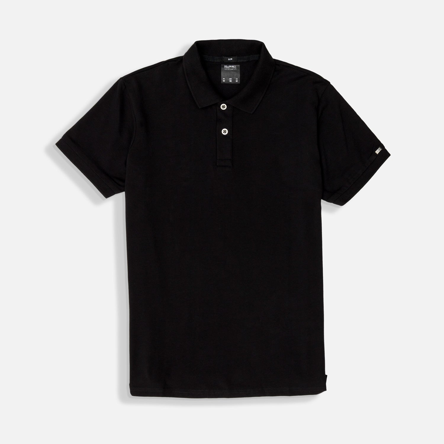 POLO MANGA CORTA COLOR NEGRO